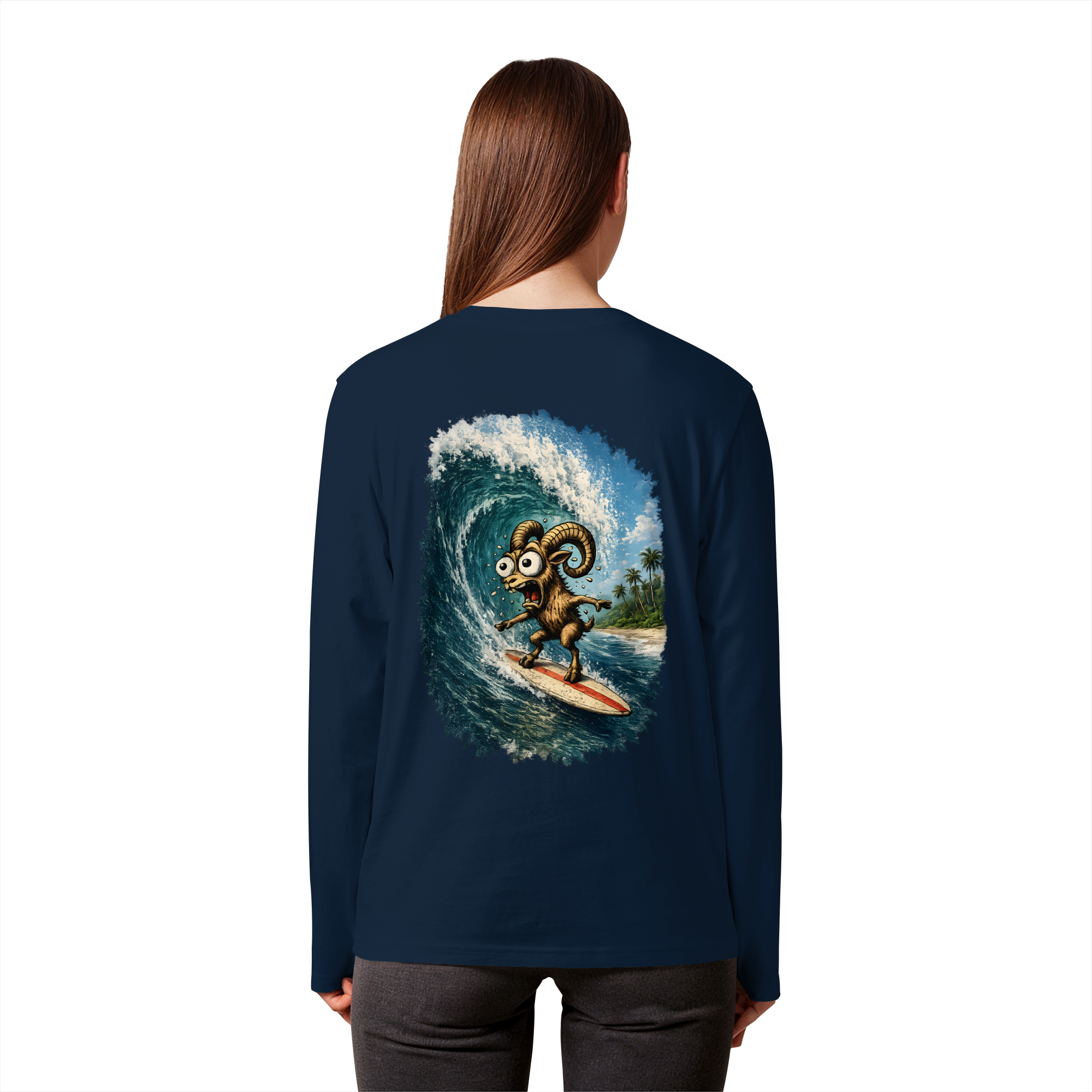 Tiefenblick Urlaub Fun  - Organic Longsleeve T-Shirt