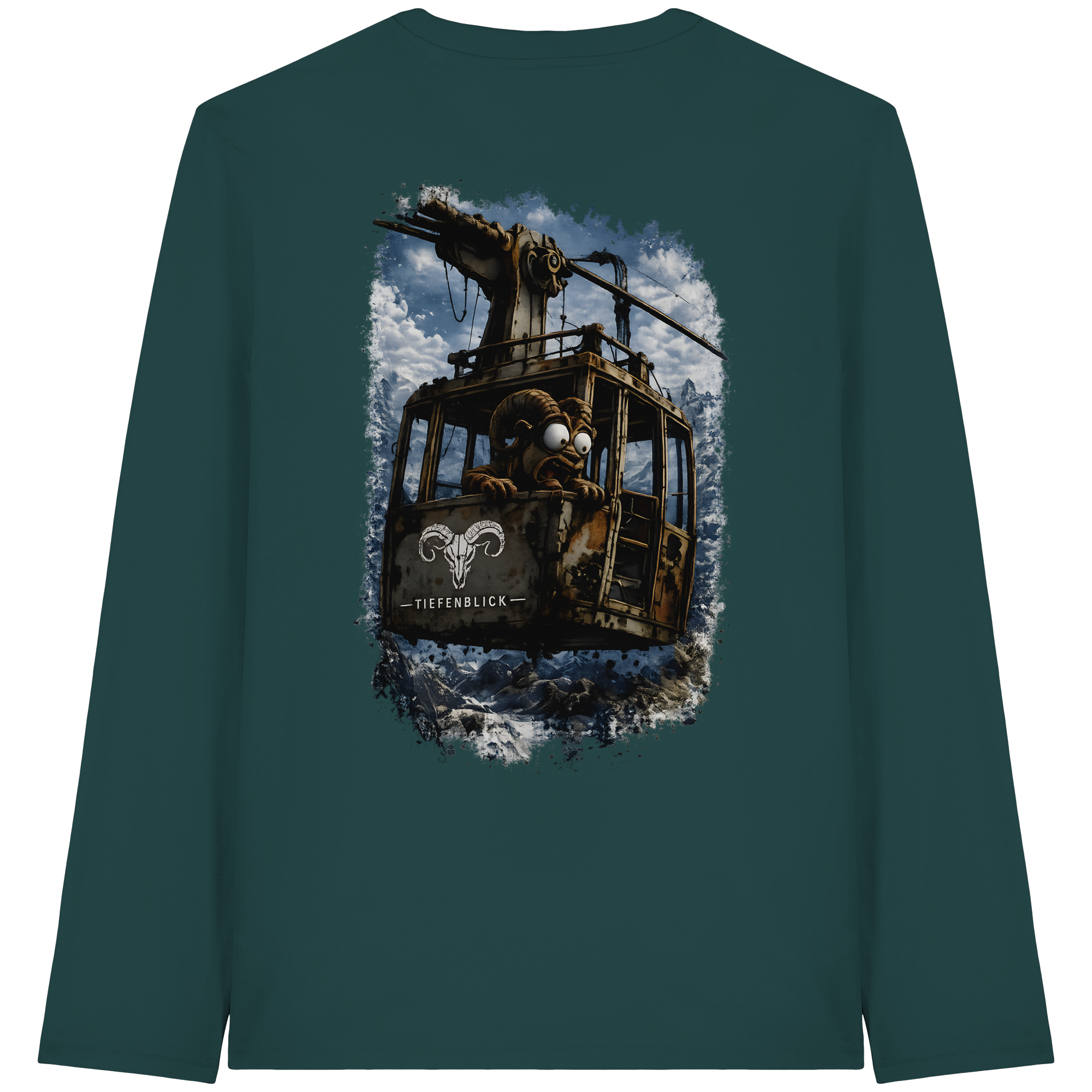 Tiefenblick Gondel Adrenalin Fun  - Organic Longsleeve T-Shirt