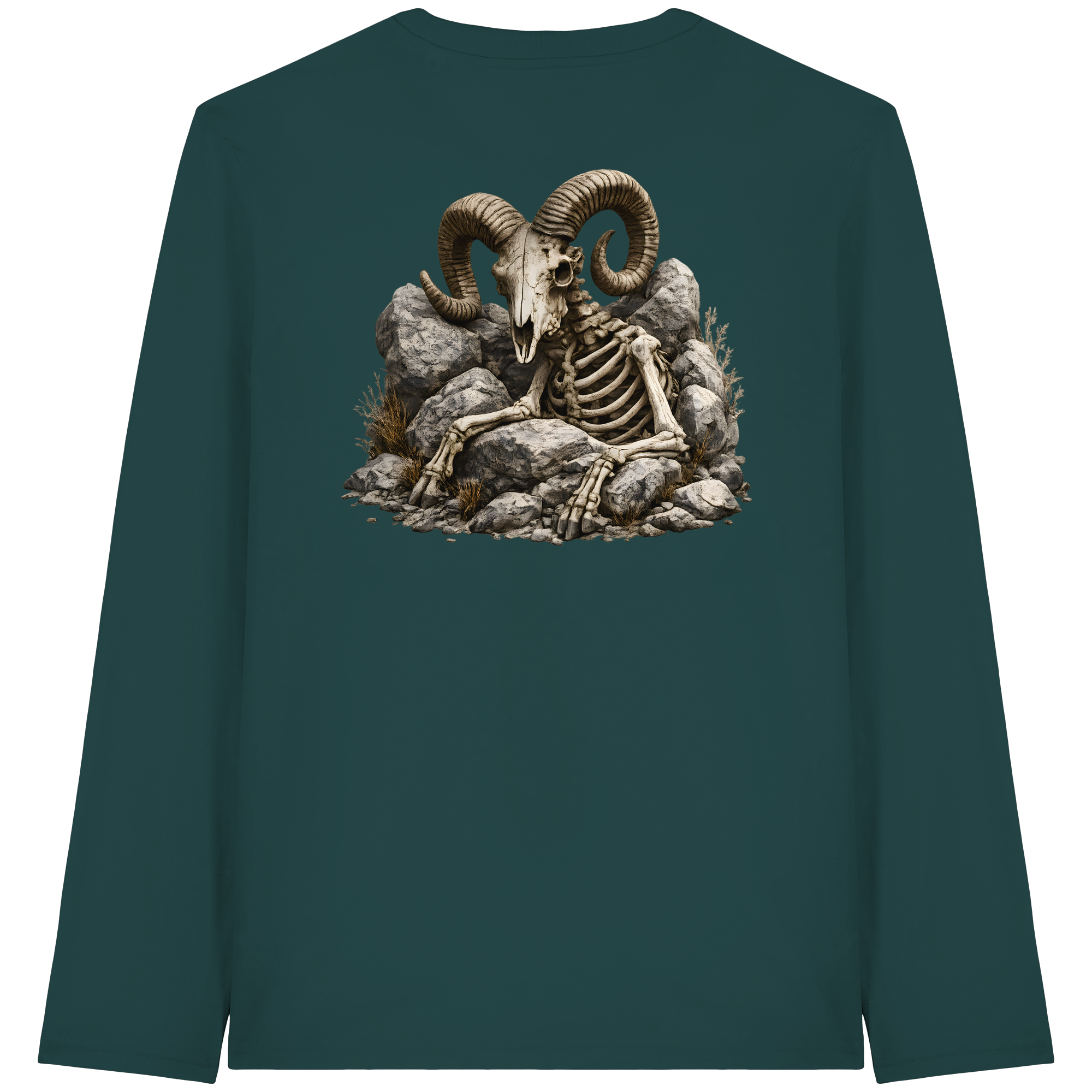 Tiefenblick Skelett Fun - Organic Longsleeve T-Shirt