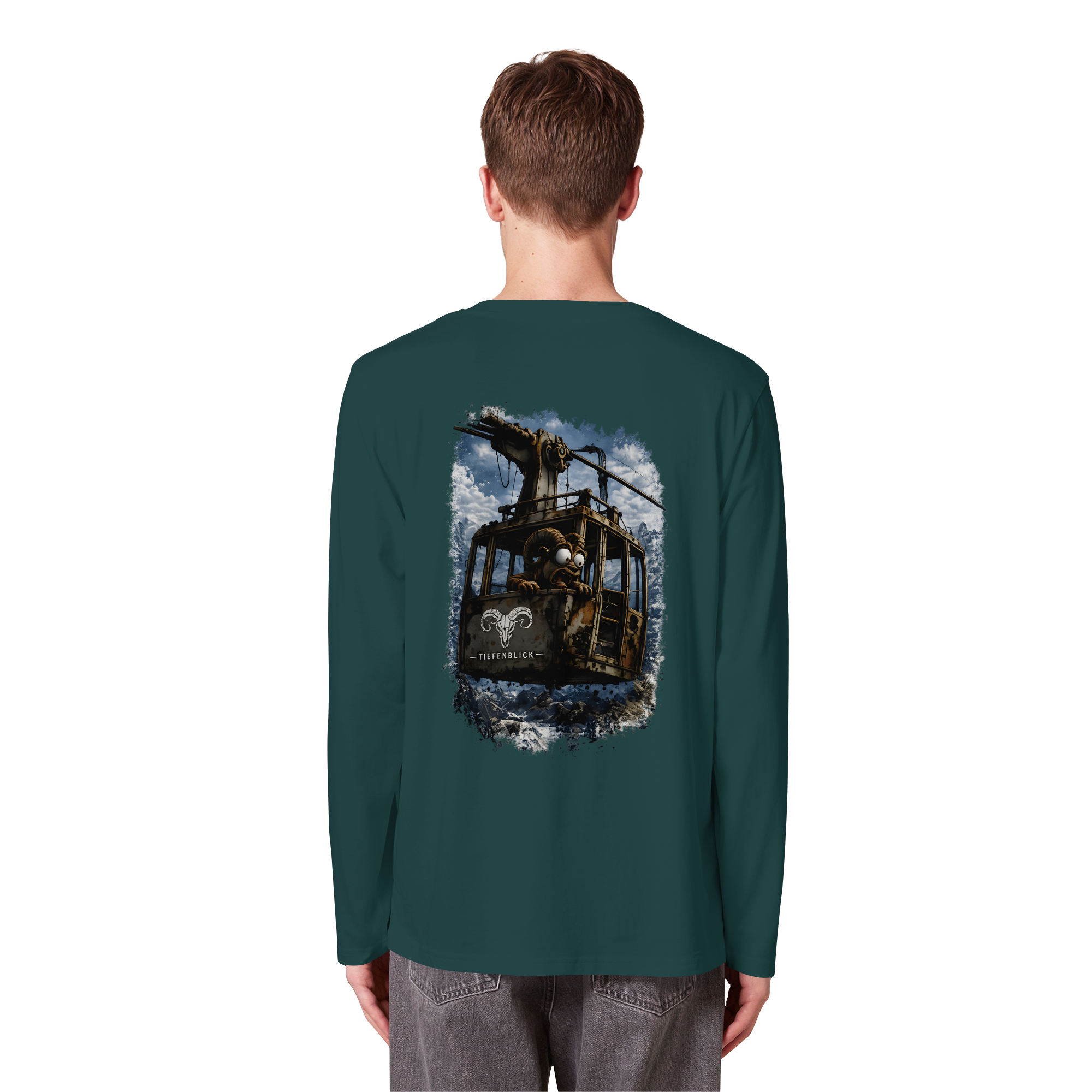 Tiefenblick Gondel Adrenalin Fun  - Organic Longsleeve T-Shirt