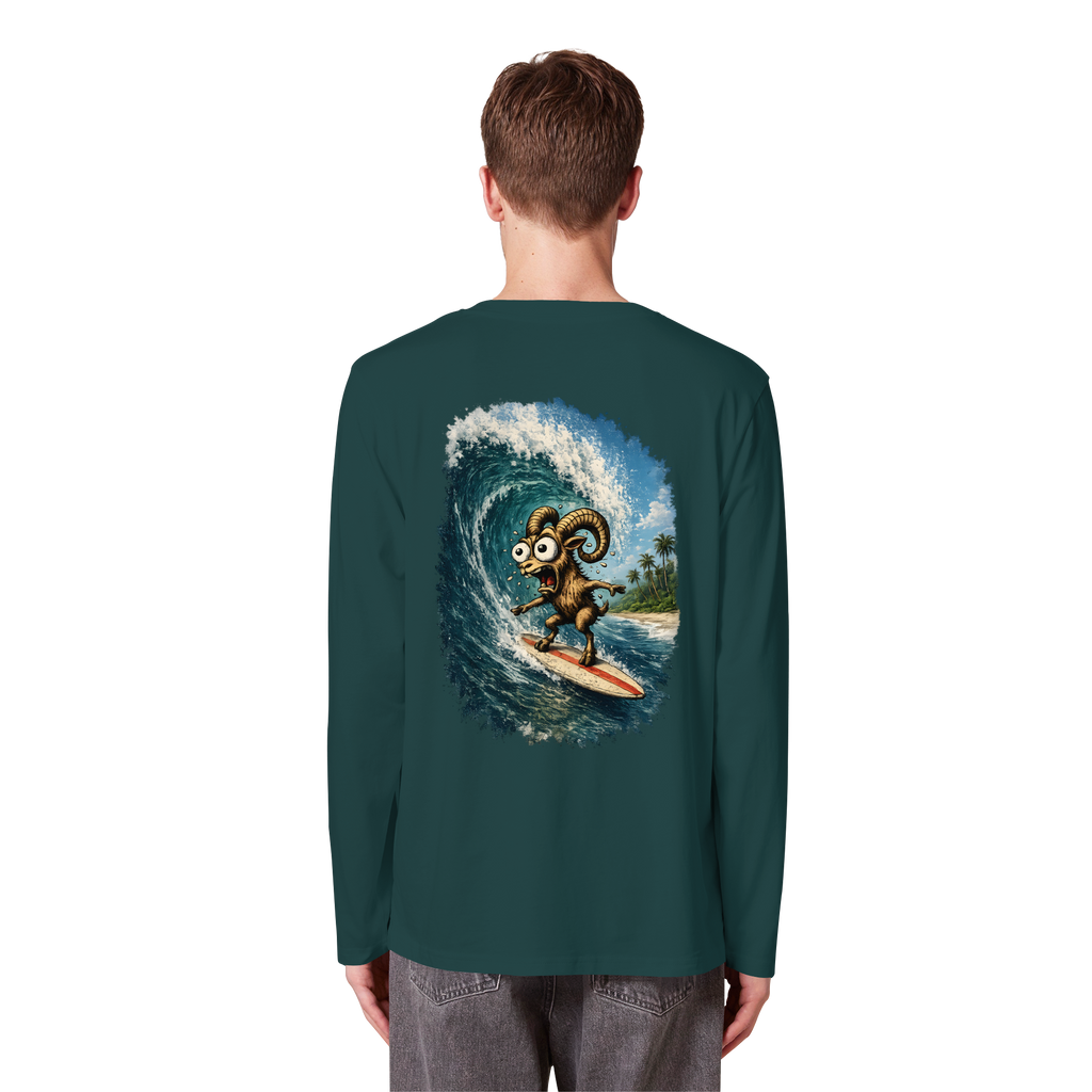 Tiefenblick Urlaub Fun  - Organic Longsleeve T-Shirt