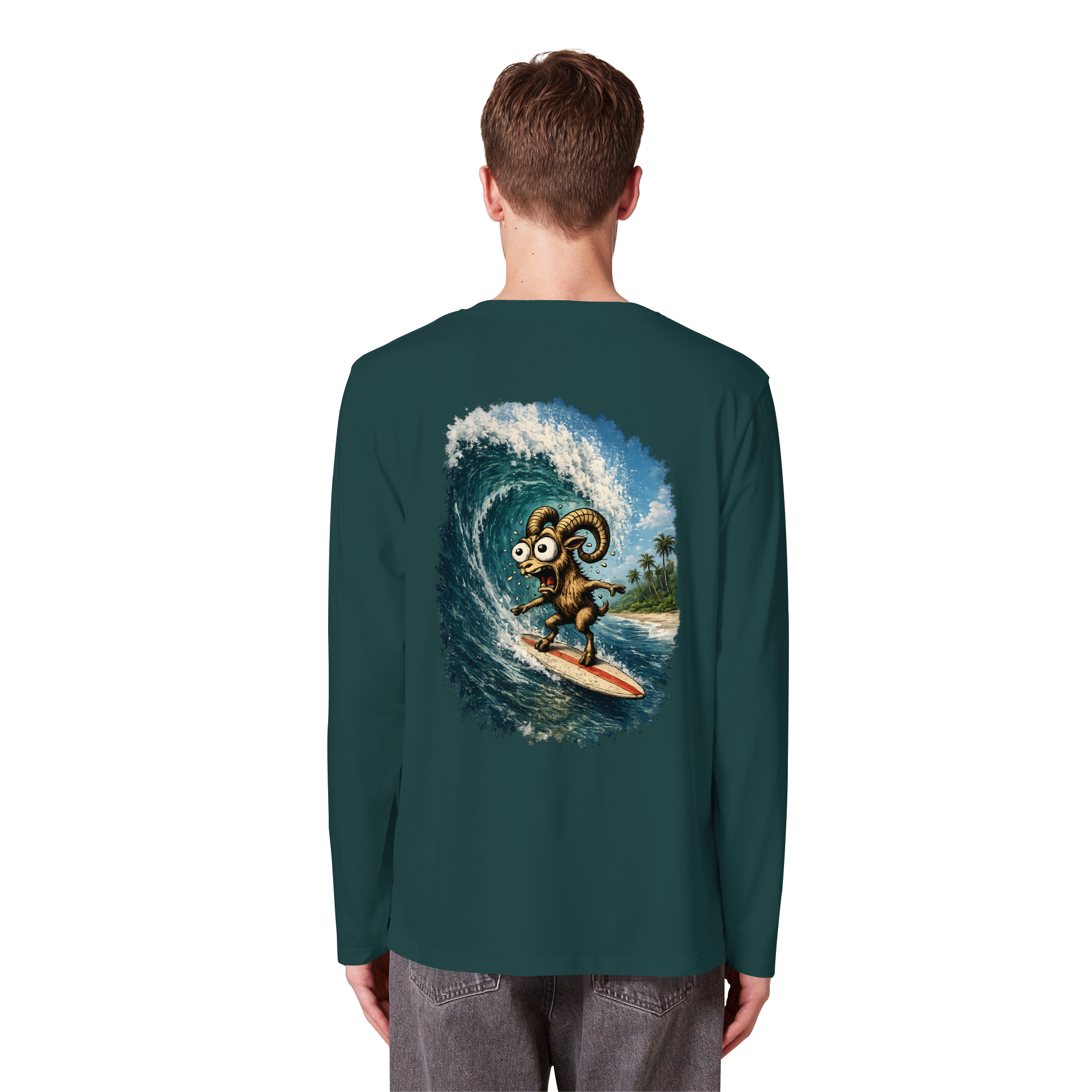 Tiefenblick Urlaub Fun  - Organic Longsleeve T-Shirt