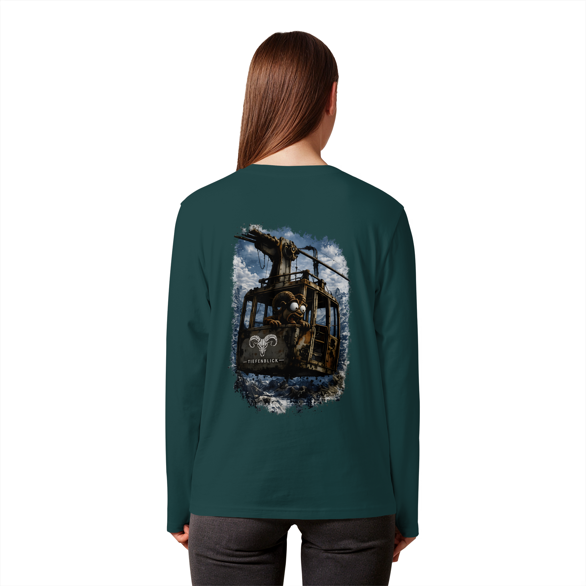 Tiefenblick Gondel Adrenalin Fun  - Organic Longsleeve T-Shirt