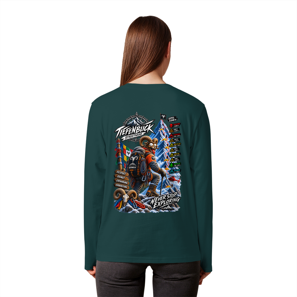 Tiefenblick Todeszone Fun - Organic Longsleeve T-Shirt