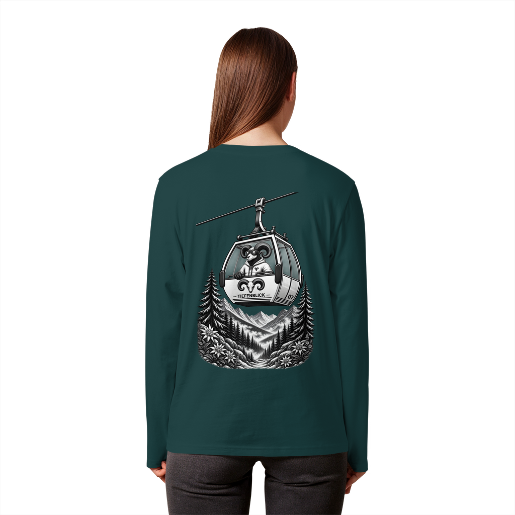 Tiefenblick Gondel Fun  - Organic Longsleeve T-Shirt
