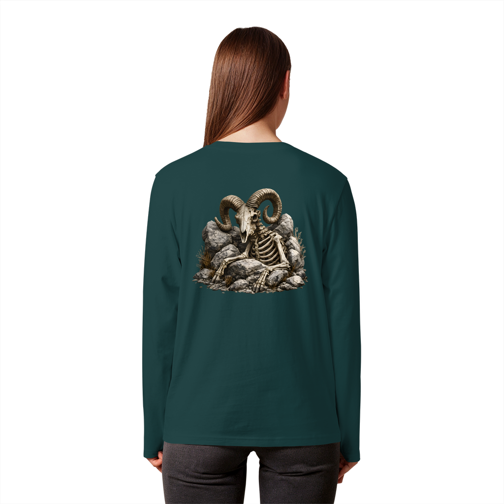 Tiefenblick Skelett Fun - Organic Longsleeve T-Shirt