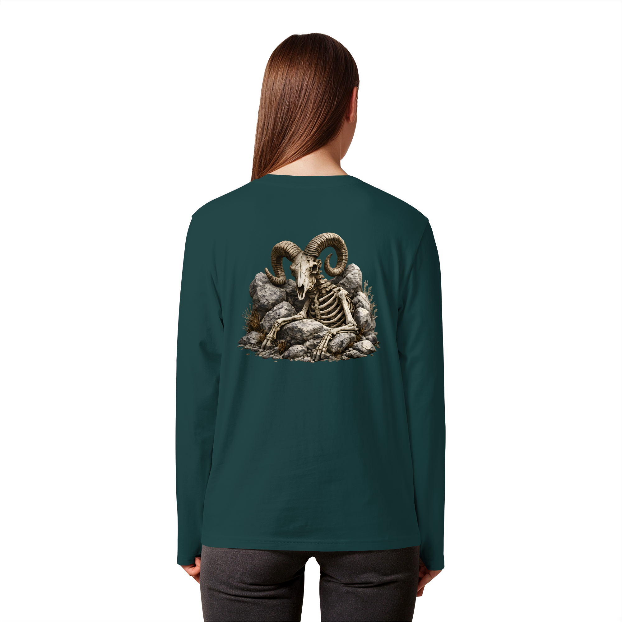 Tiefenblick Skelett Fun - Organic Longsleeve T-Shirt
