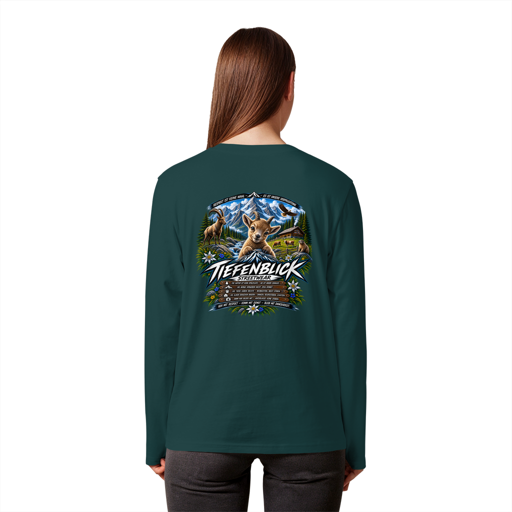Tiefenblick Respekt Edition - Organic Longsleeve T-Shirt