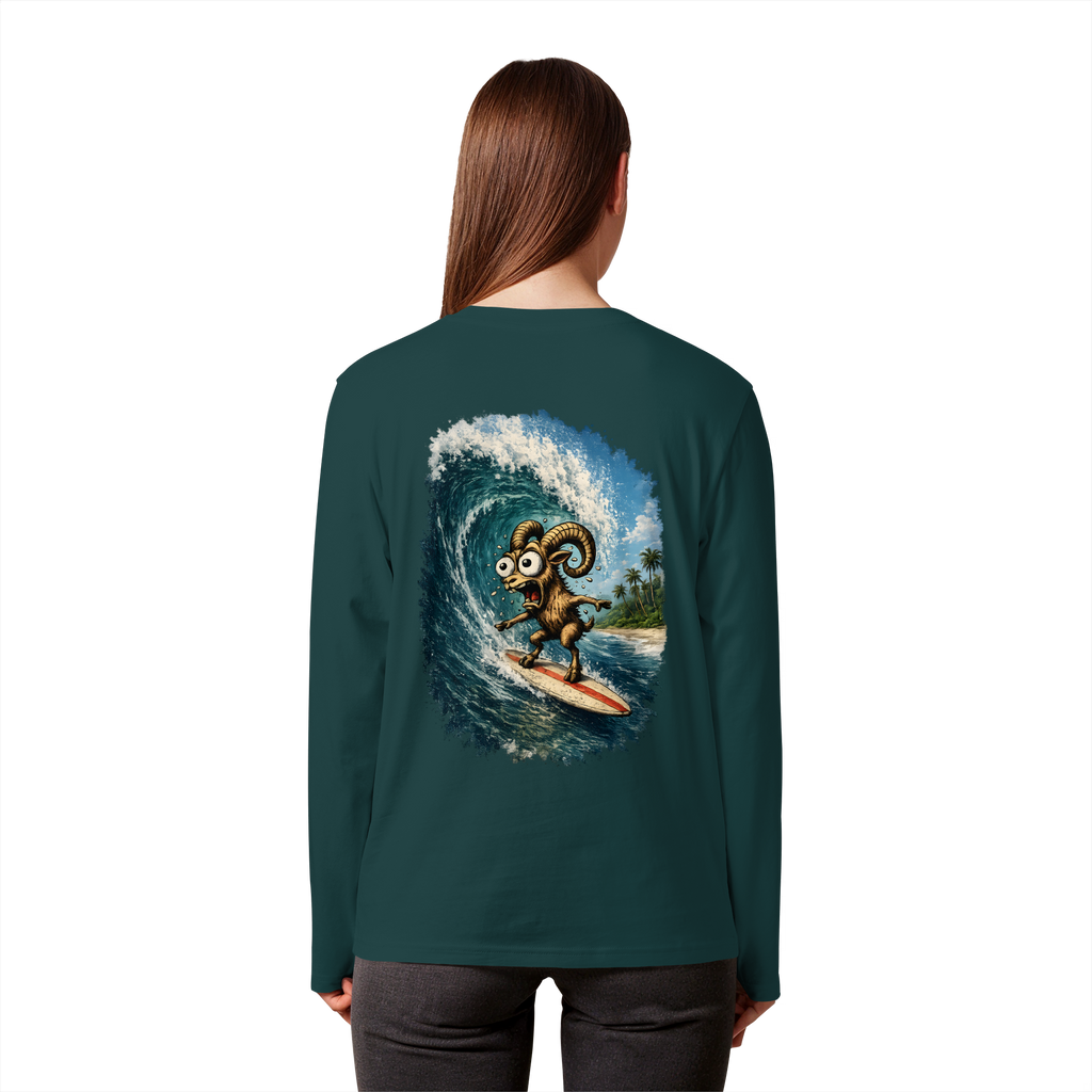 Tiefenblick Urlaub Fun  - Organic Longsleeve T-Shirt