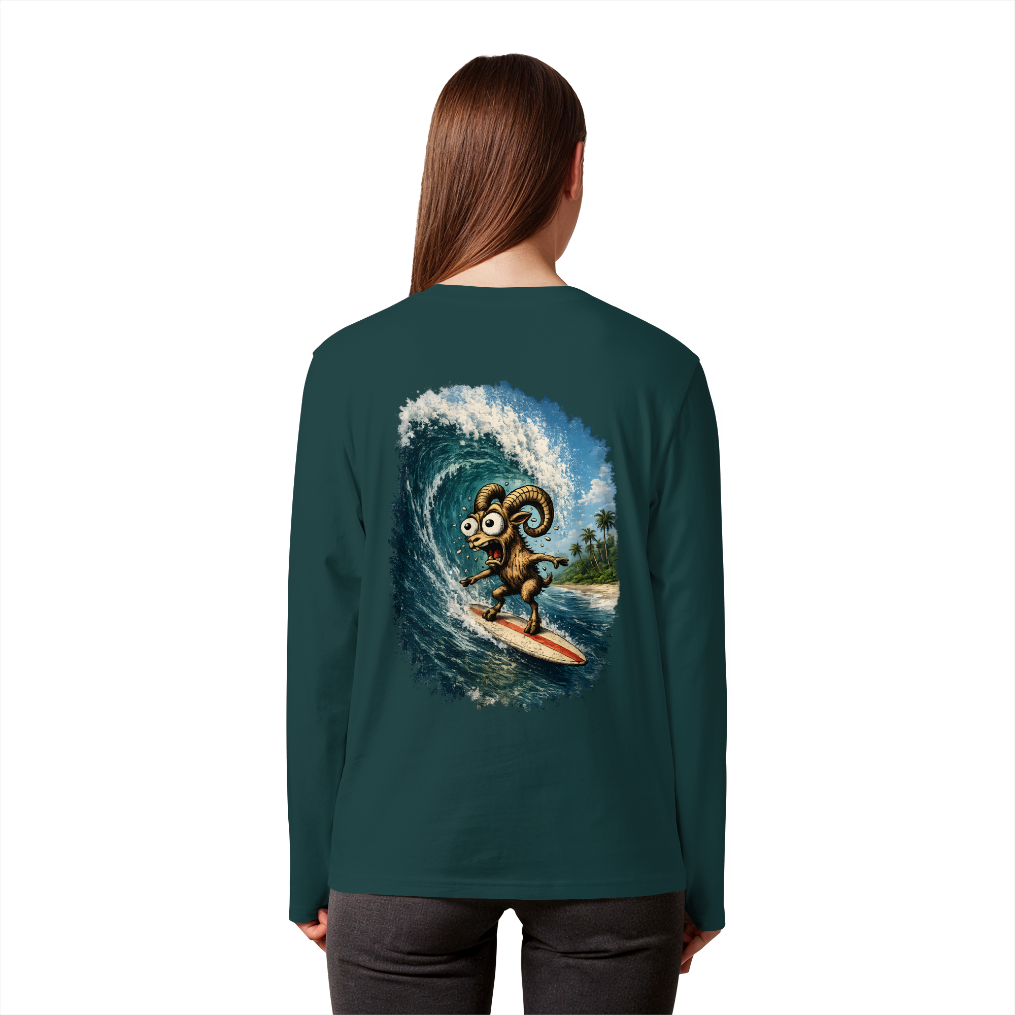Tiefenblick Urlaub Fun  - Organic Longsleeve T-Shirt