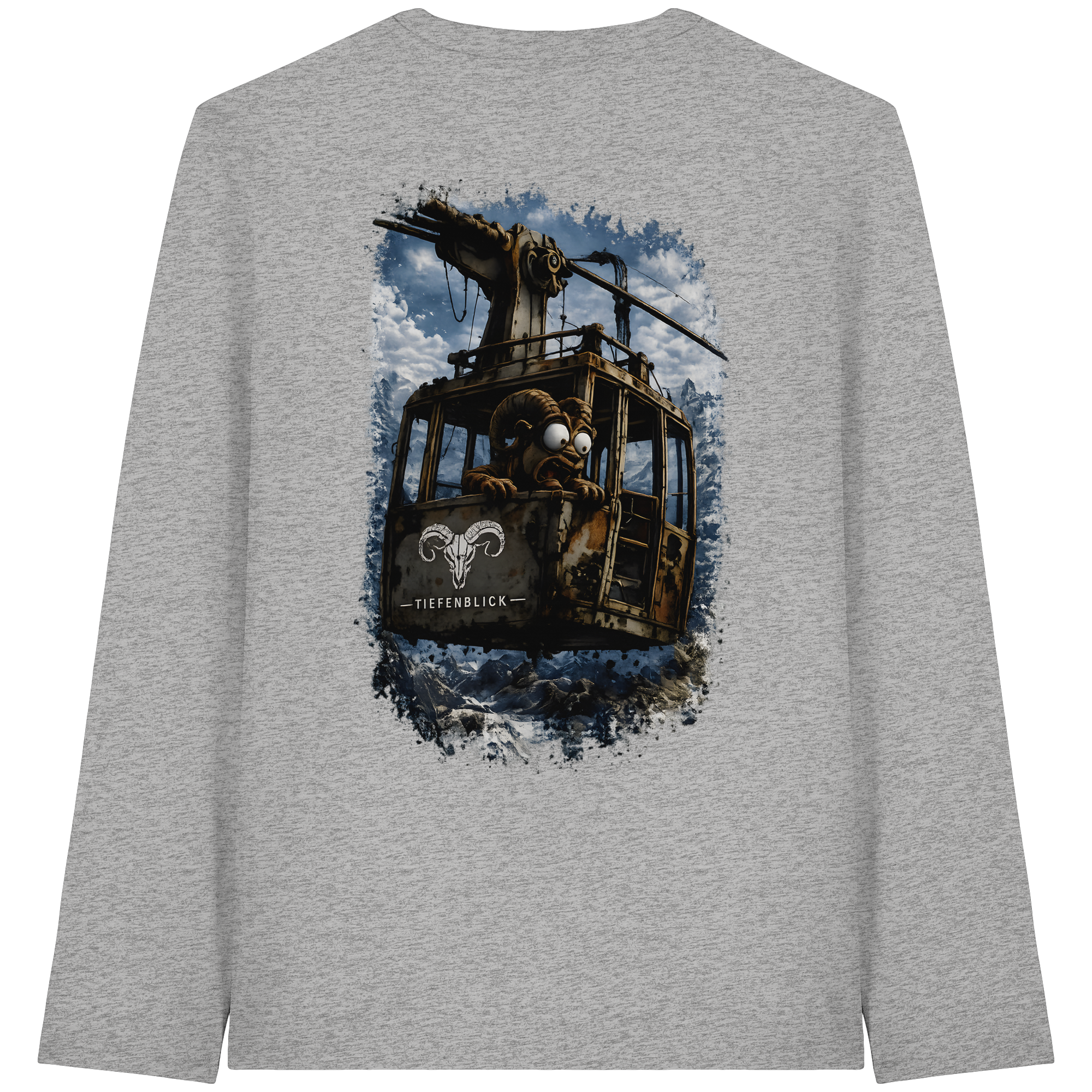 Tiefenblick Gondel Adrenalin Fun  - Organic Longsleeve T-Shirt