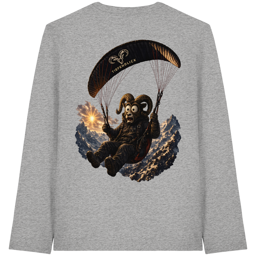 Tiefenblick Paraglider  - Organic Longsleeve T-Shirt