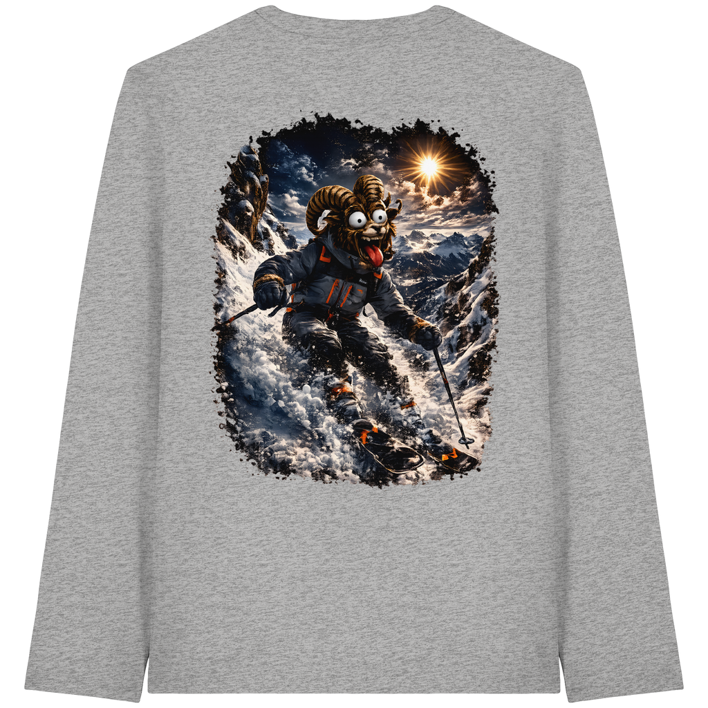 Tiefenblick Ski - Organic Longsleeve T-Shirt