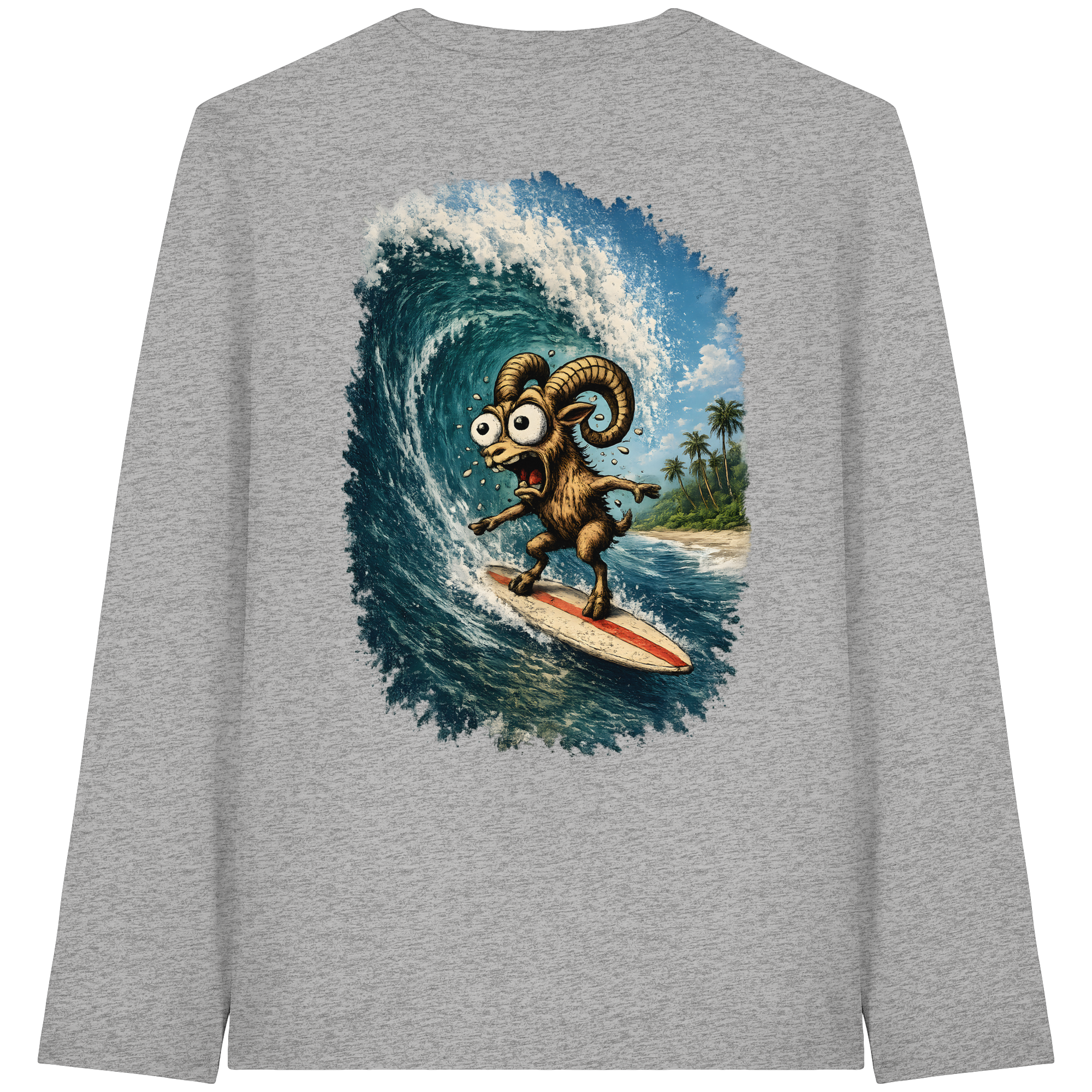 Tiefenblick Urlaub Fun  - Organic Longsleeve T-Shirt