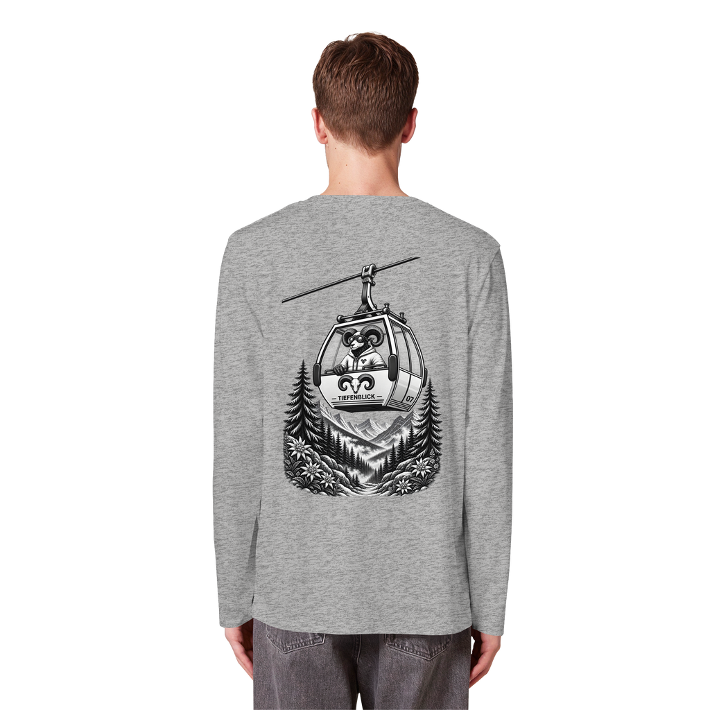 Tiefenblick Gondel Fun  - Organic Longsleeve T-Shirt