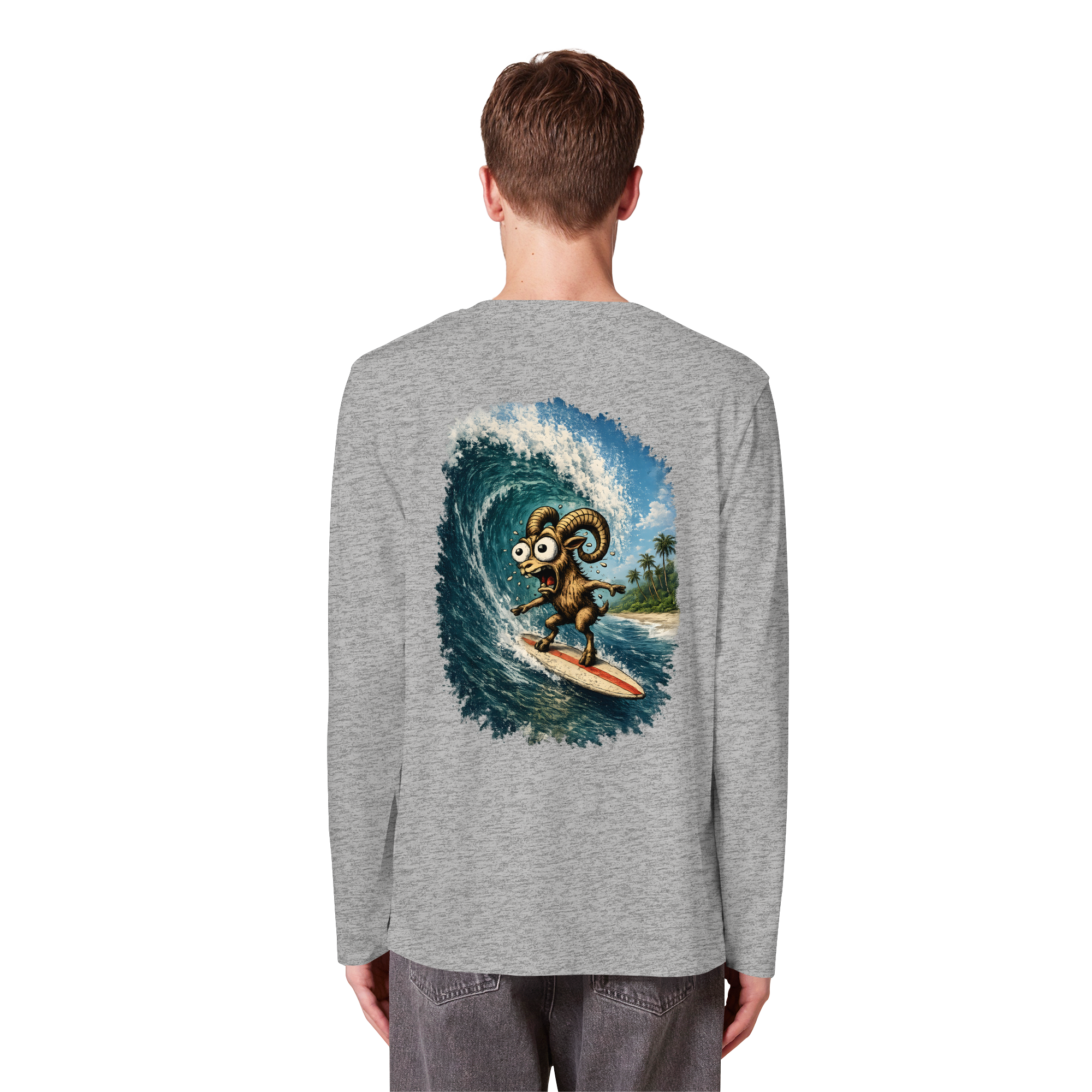 Tiefenblick Urlaub Fun  - Organic Longsleeve T-Shirt