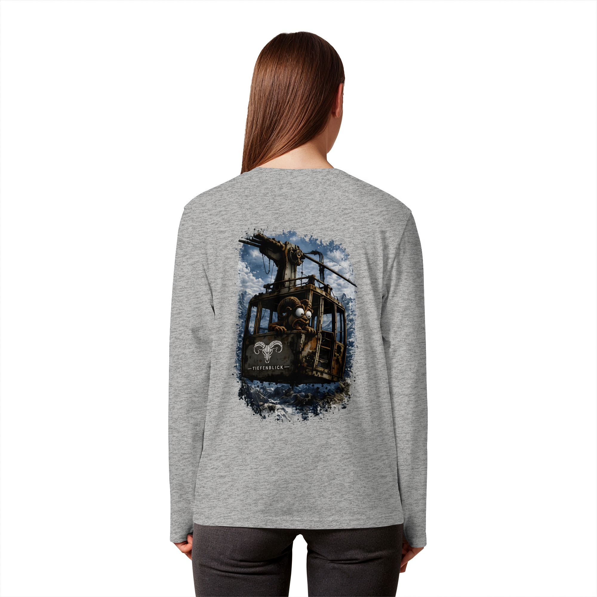 Tiefenblick Gondel Adrenalin Fun  - Organic Longsleeve T-Shirt