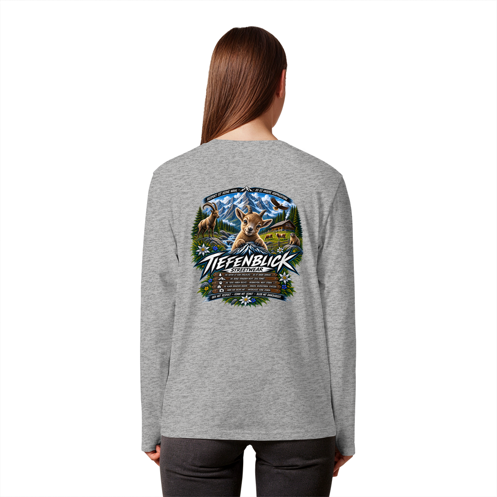 Tiefenblick Respekt Edition - Organic Longsleeve T-Shirt