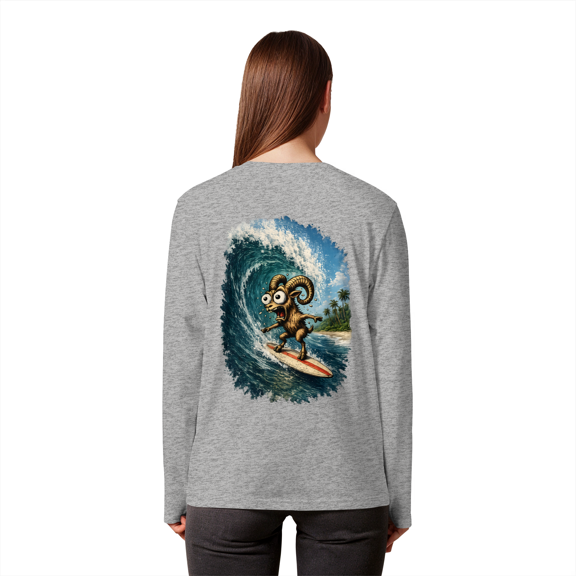 Tiefenblick Urlaub Fun  - Organic Longsleeve T-Shirt