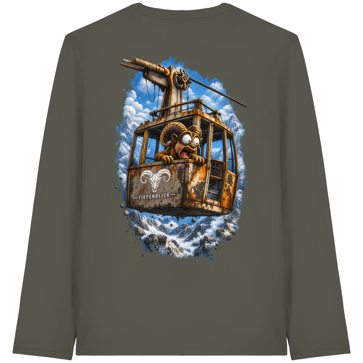 Tiefenblick Adrenalin Gondel Fun - Organic Longsleeve T-Shirt