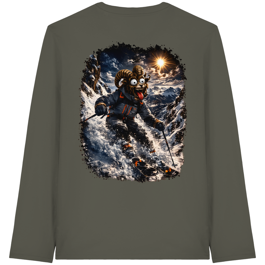 Tiefenblick Ski - Organic Longsleeve T-Shirt
