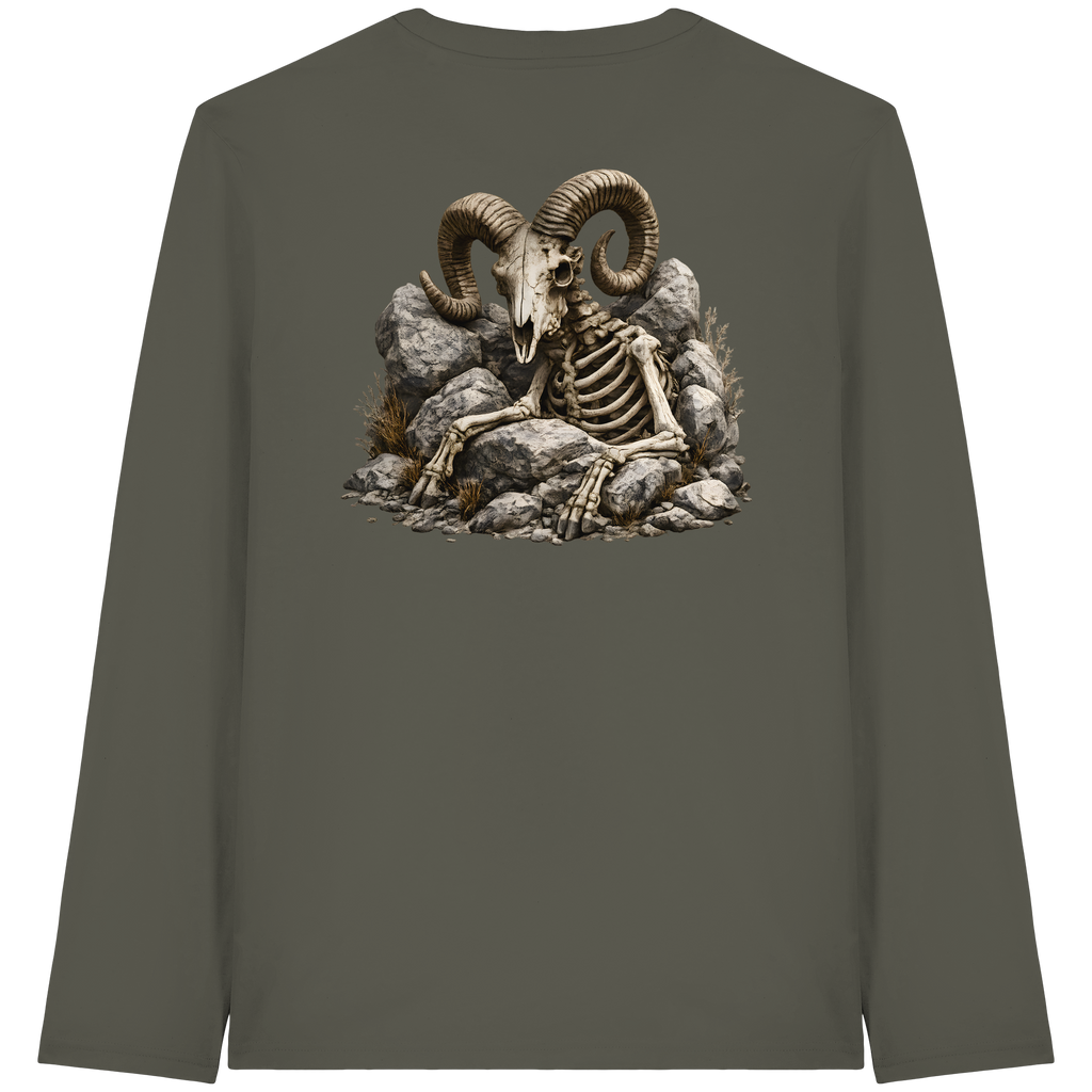 Tiefenblick Skelett Fun - Organic Longsleeve T-Shirt
