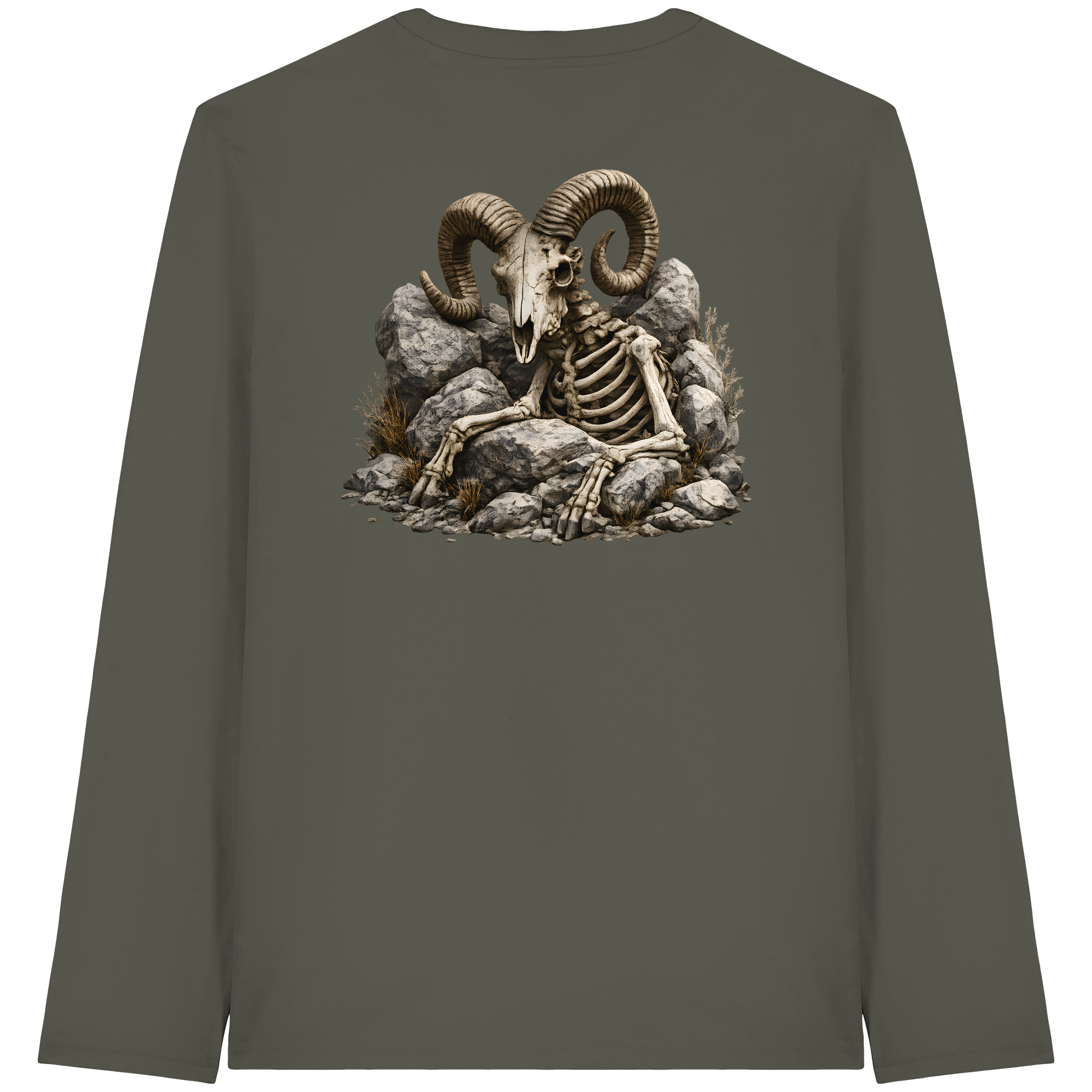 Tiefenblick Skelett Fun - Organic Longsleeve T-Shirt