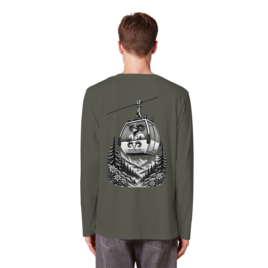 Tiefenblick Gondel Fun  - Organic Longsleeve T-Shirt