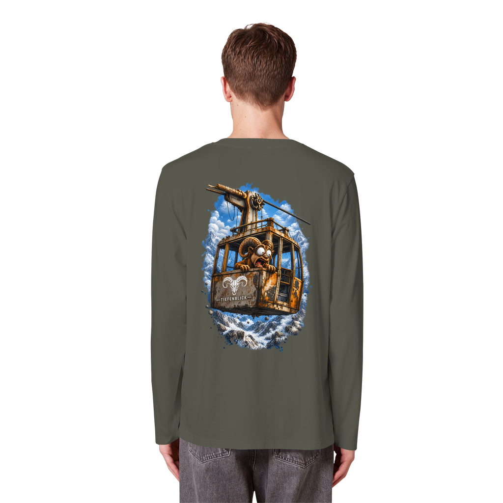 Tiefenblick Adrenalin Gondel Fun - Organic Longsleeve T-Shirt