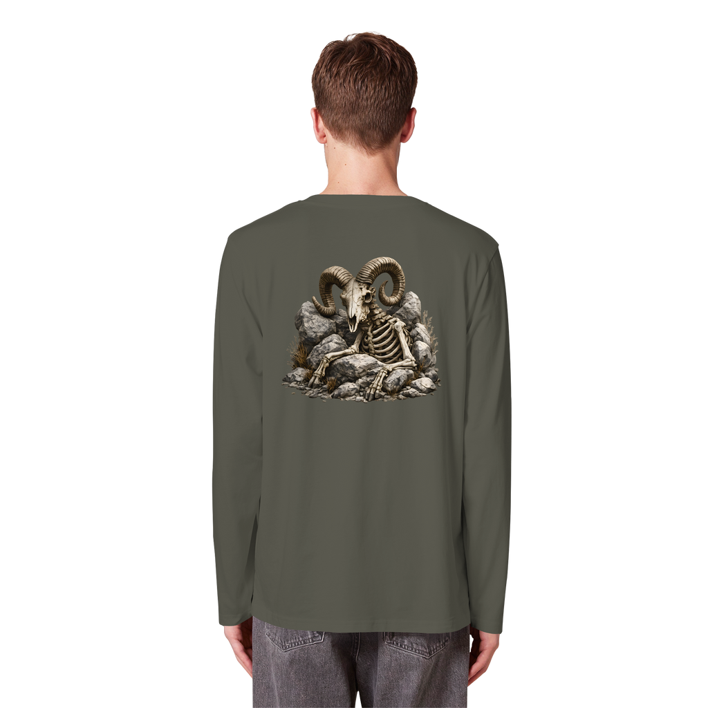 Tiefenblick Skelett Fun - Organic Longsleeve T-Shirt