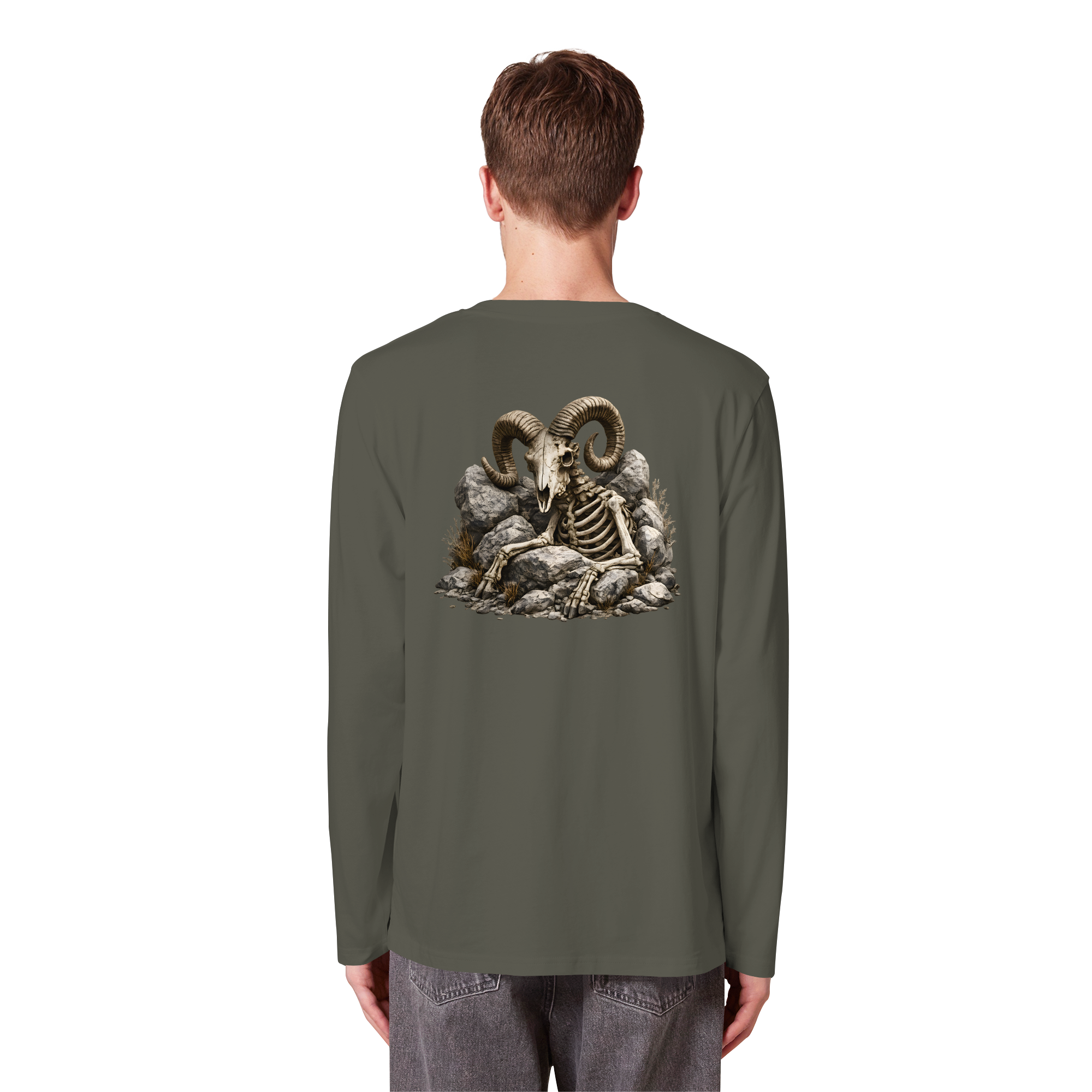 Tiefenblick Skelett Fun - Organic Longsleeve T-Shirt