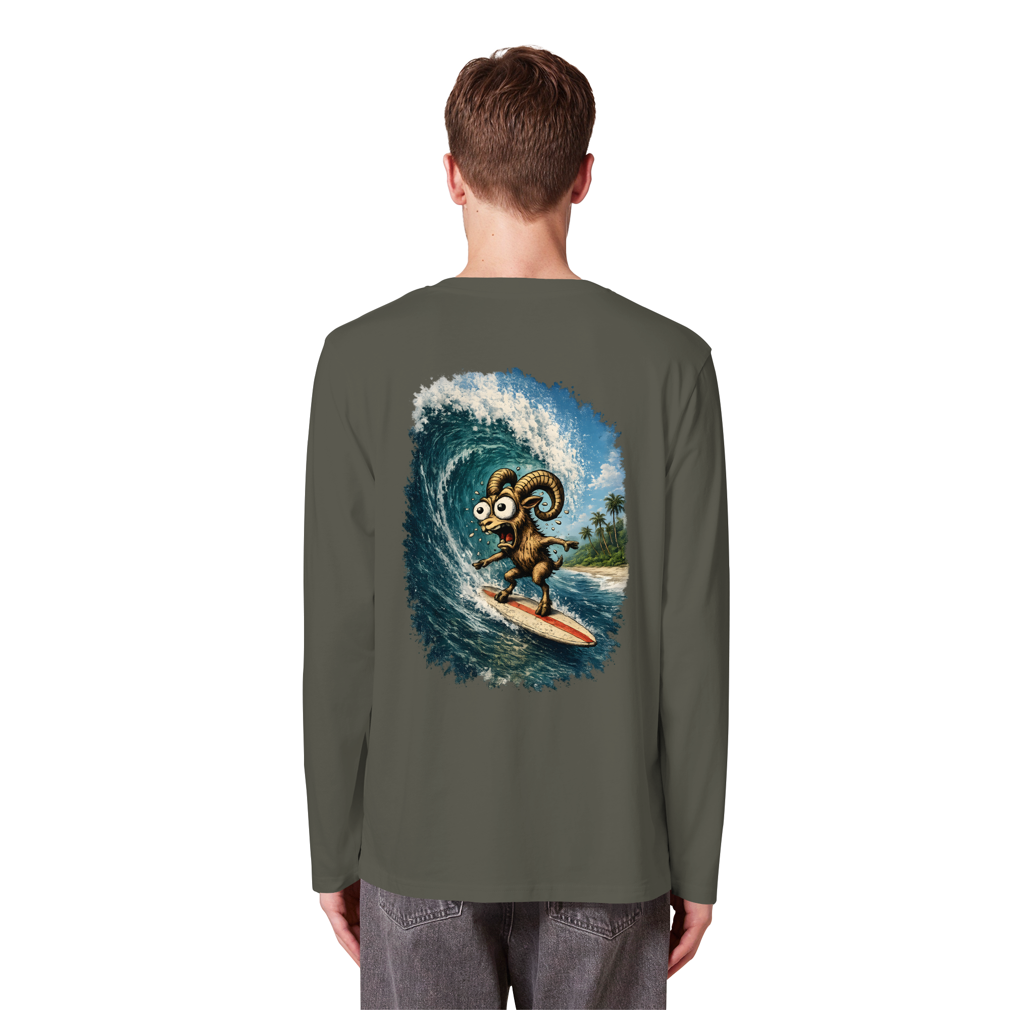 Tiefenblick Urlaub Fun  - Organic Longsleeve T-Shirt