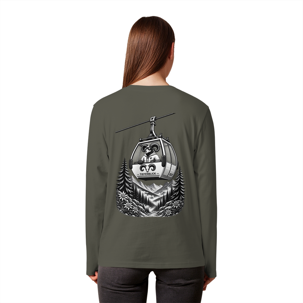 Tiefenblick Gondel Fun  - Organic Longsleeve T-Shirt