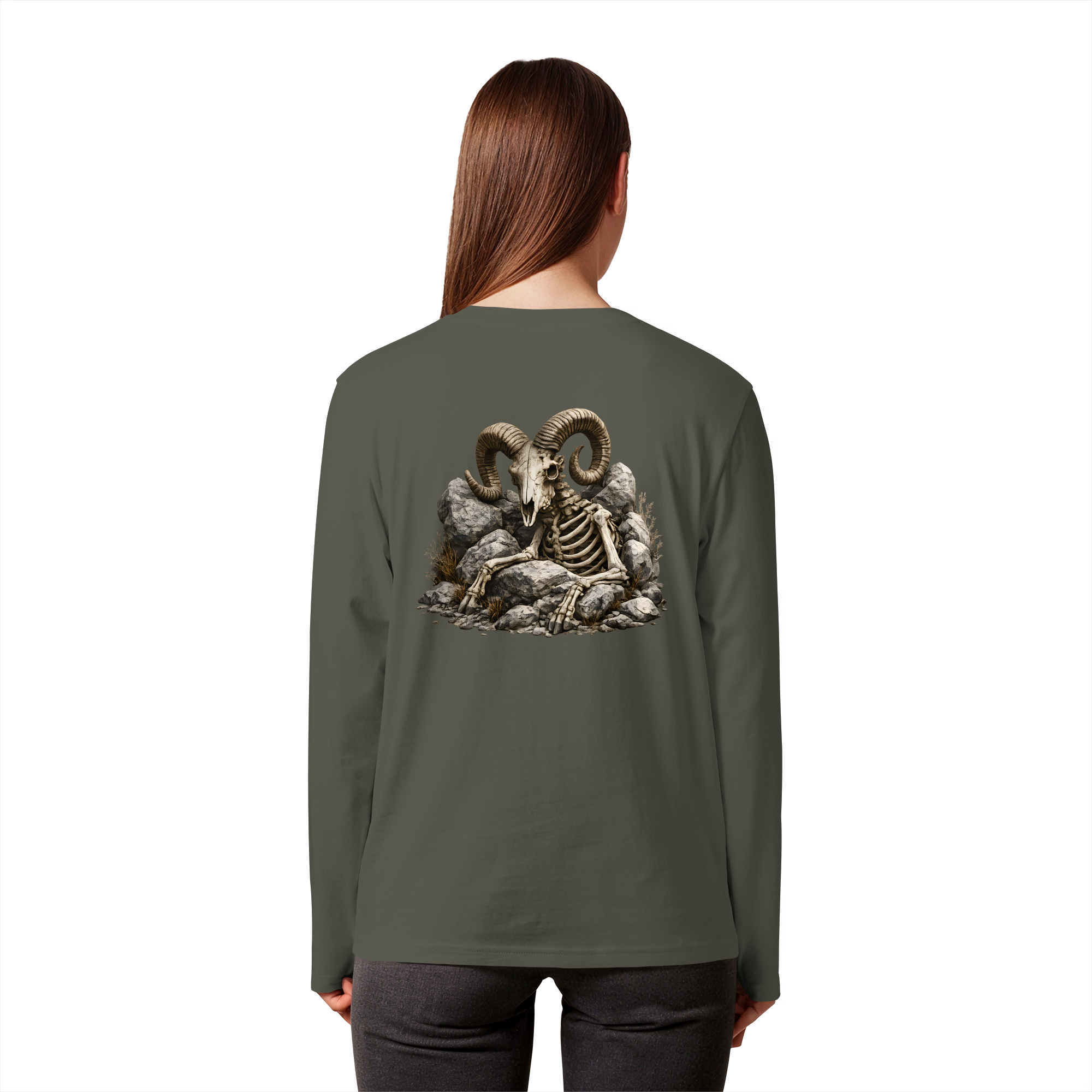 Tiefenblick Skelett Fun - Organic Longsleeve T-Shirt