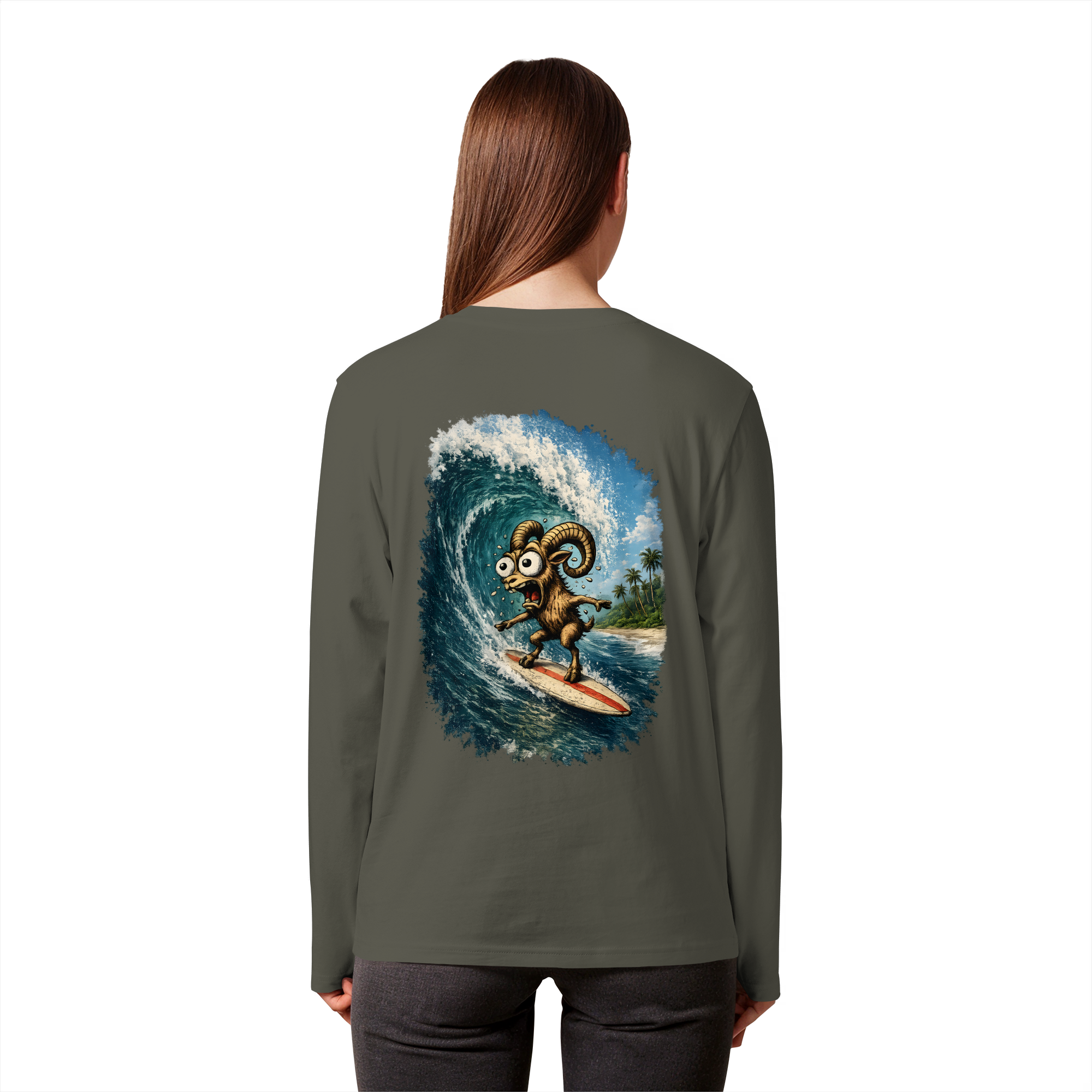 Tiefenblick Urlaub Fun  - Organic Longsleeve T-Shirt