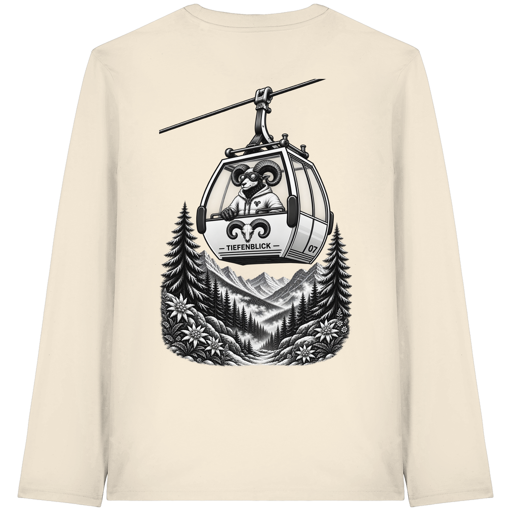 Tiefenblick Gondel Fun  - Organic Longsleeve T-Shirt