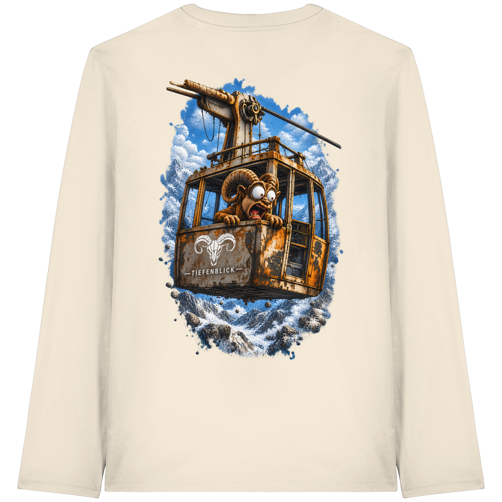 Tiefenblick Adrenalin Gondel Fun - Organic Longsleeve T-Shirt
