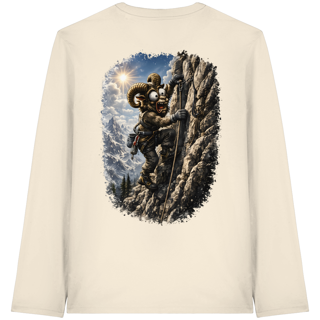 Tiefenblick Klettern - Organic Longsleeve T-Shirt