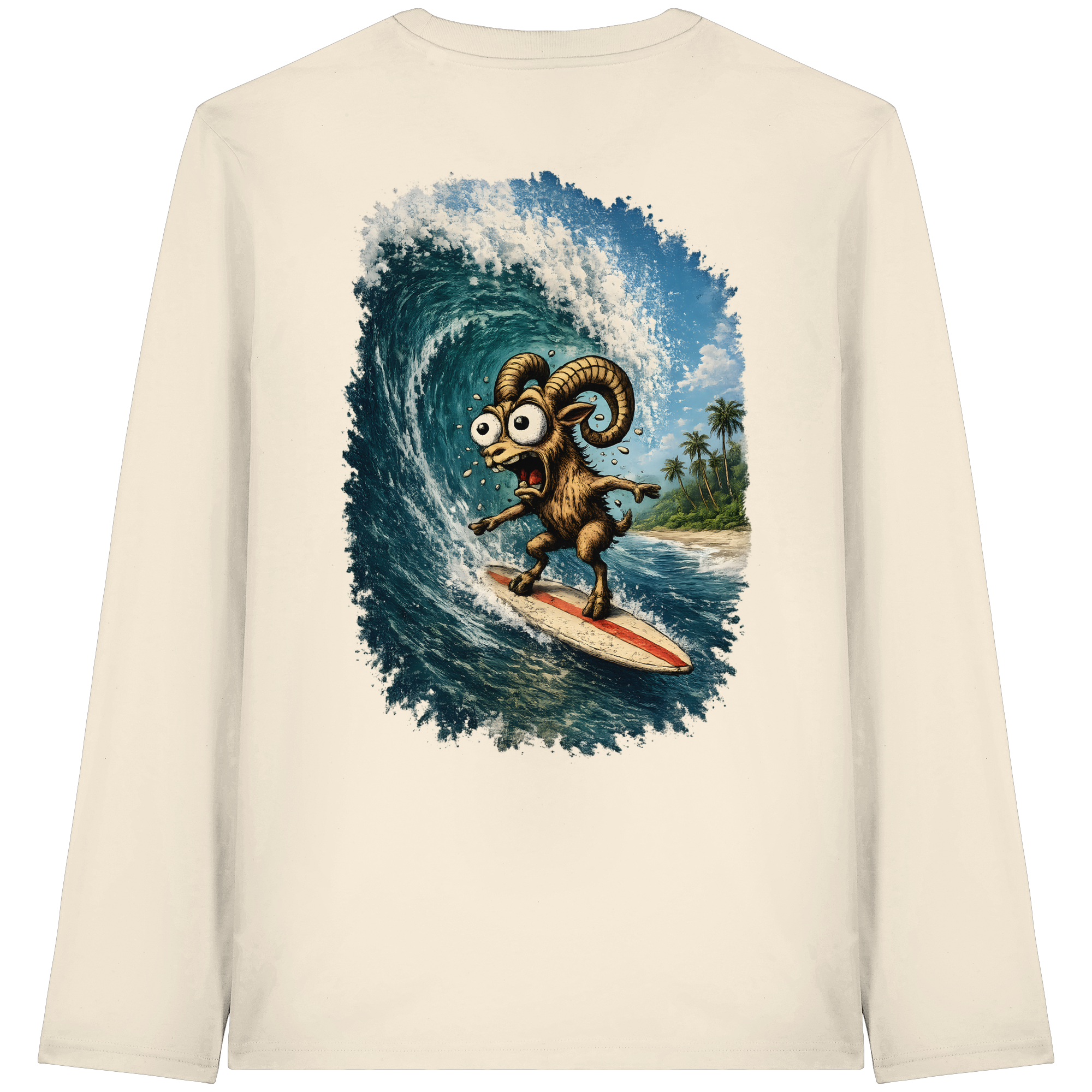 Tiefenblick Urlaub Fun  - Organic Longsleeve T-Shirt