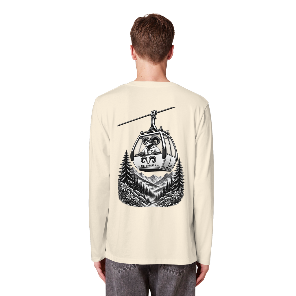 Tiefenblick Gondel Fun  - Organic Longsleeve T-Shirt