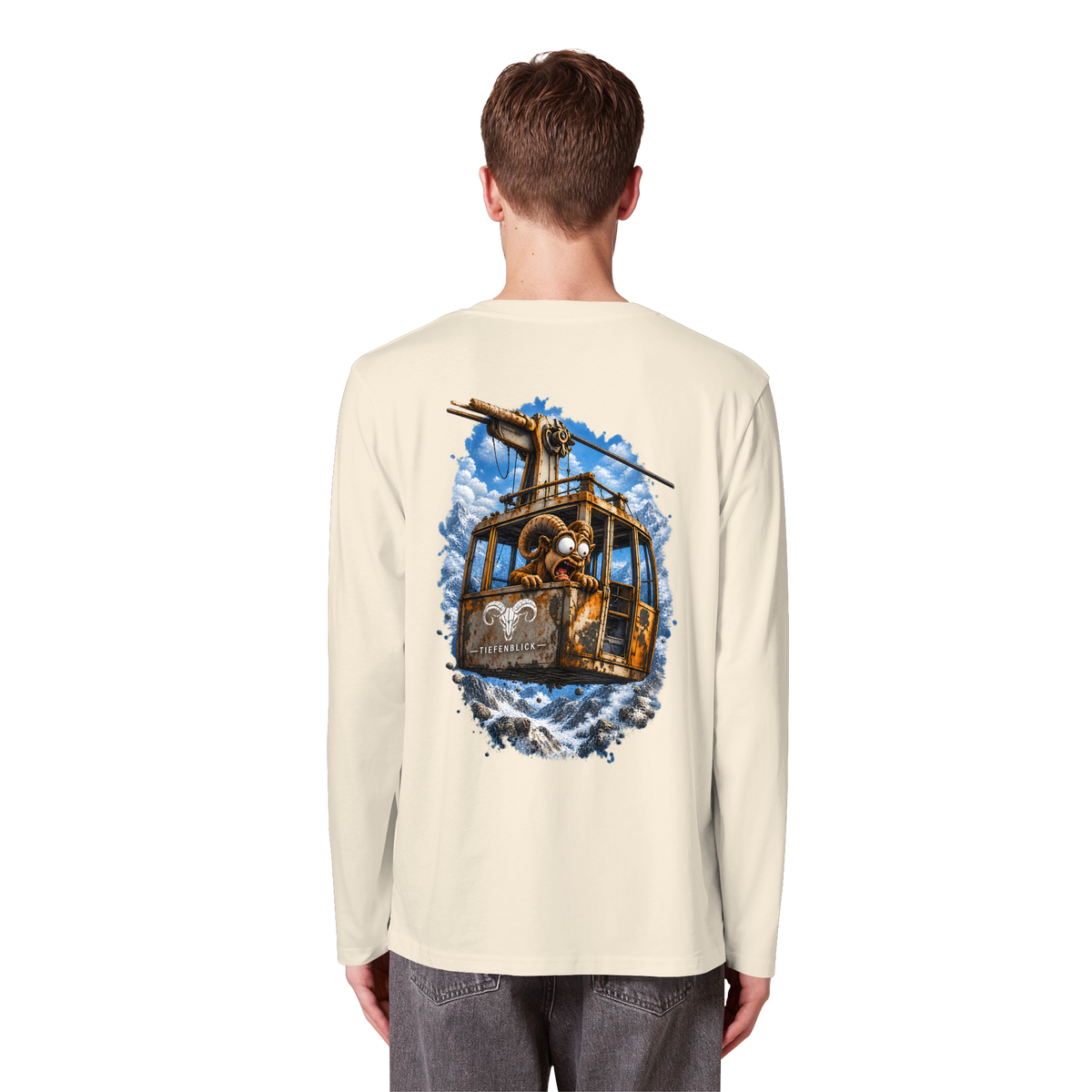 Tiefenblick Adrenalin Gondel Fun - Organic Longsleeve T-Shirt