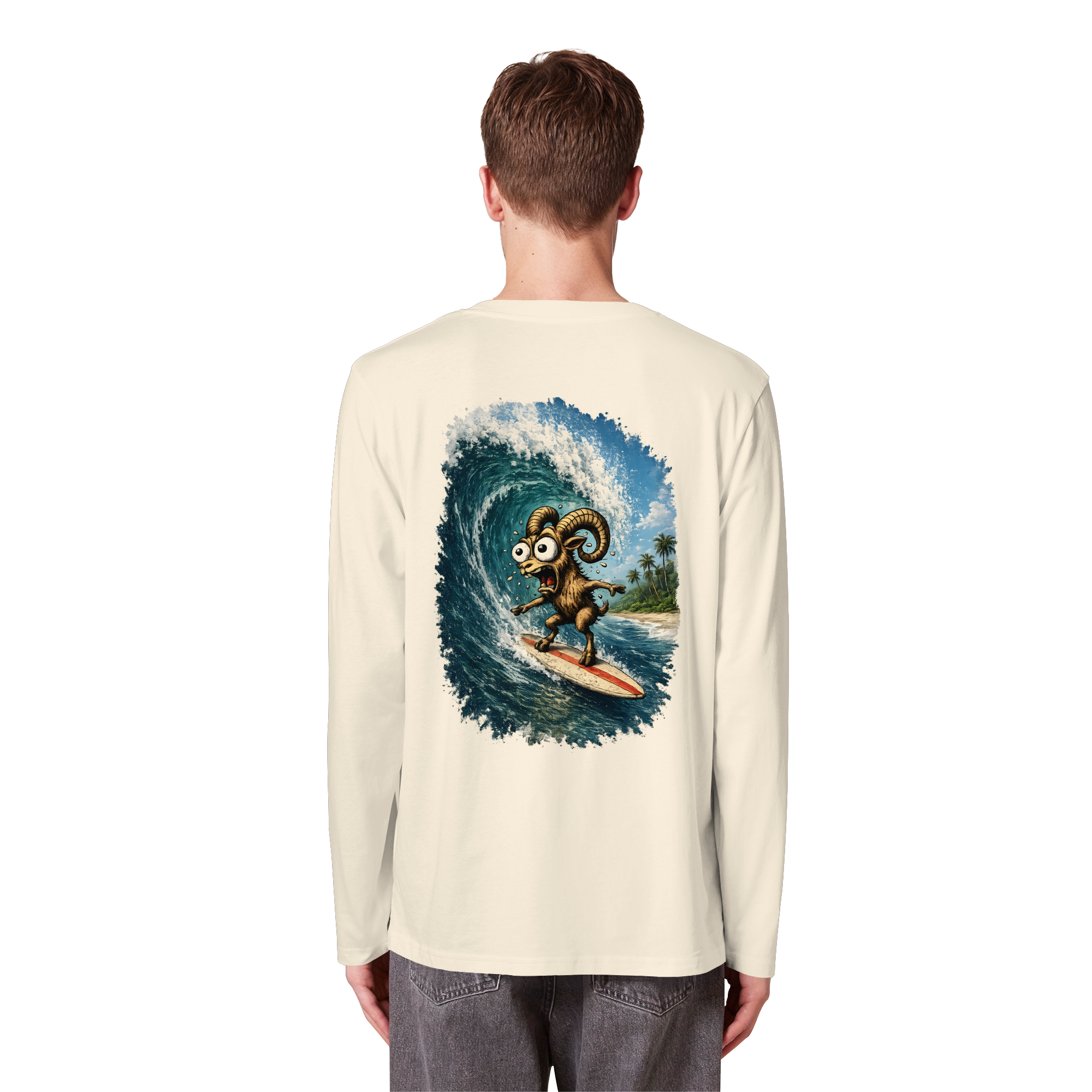 Tiefenblick Urlaub Fun  - Organic Longsleeve T-Shirt