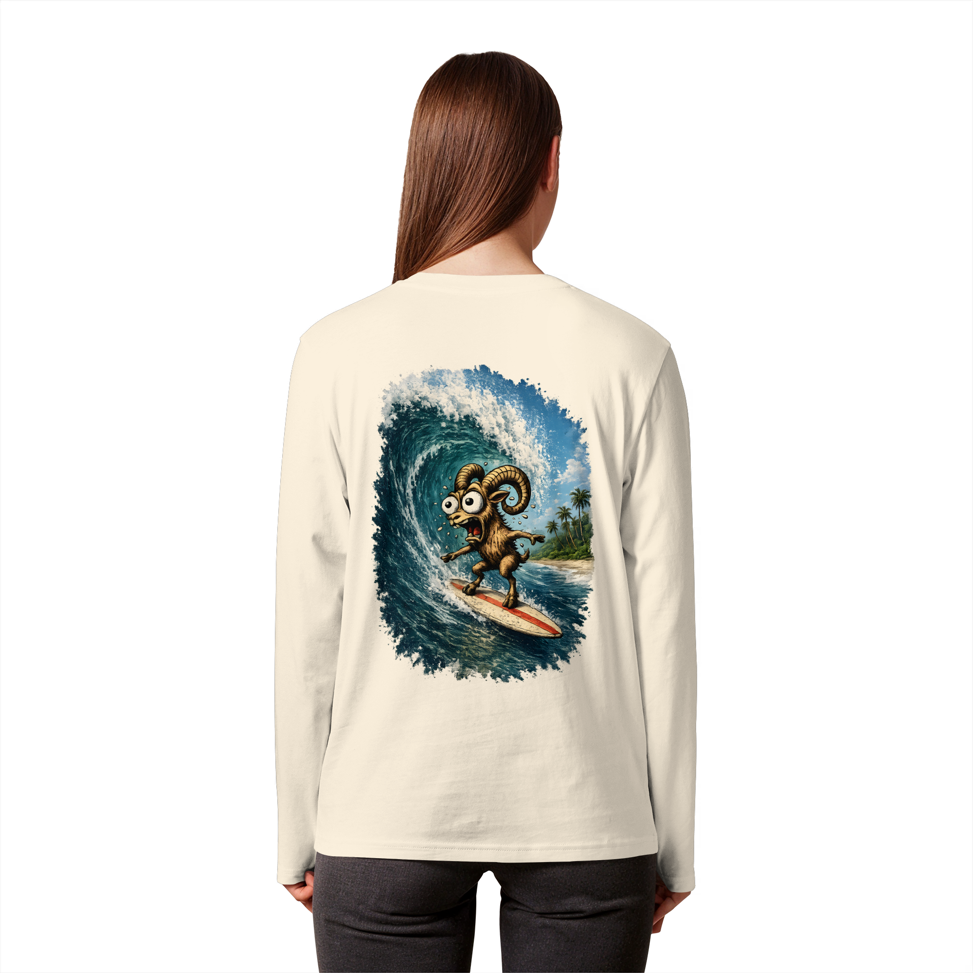Tiefenblick Urlaub Fun  - Organic Longsleeve T-Shirt