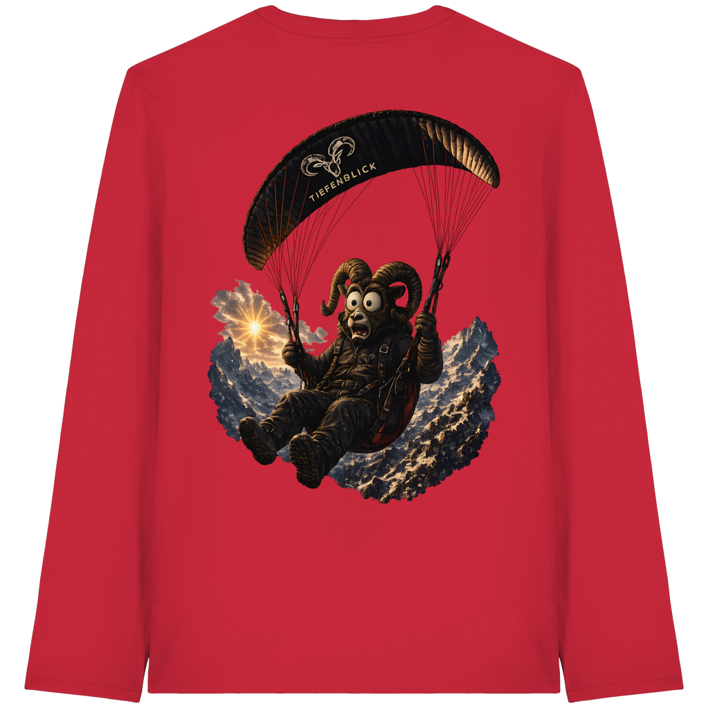Tiefenblick Paraglider  - Organic Longsleeve T-Shirt