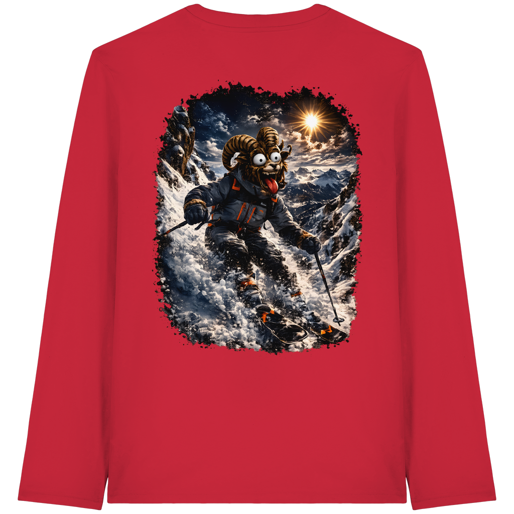 Tiefenblick Ski - Organic Longsleeve T-Shirt