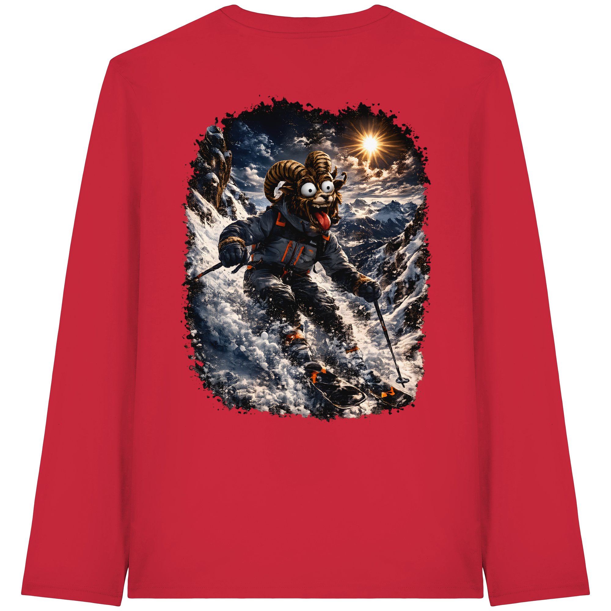 Tiefenblick Ski - Organic Longsleeve T-Shirt