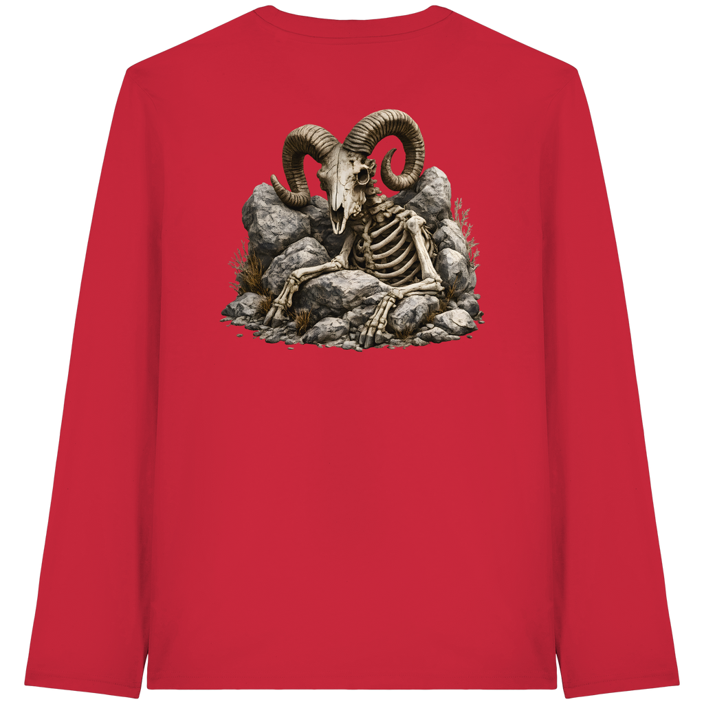 Tiefenblick Skelett Fun - Organic Longsleeve T-Shirt