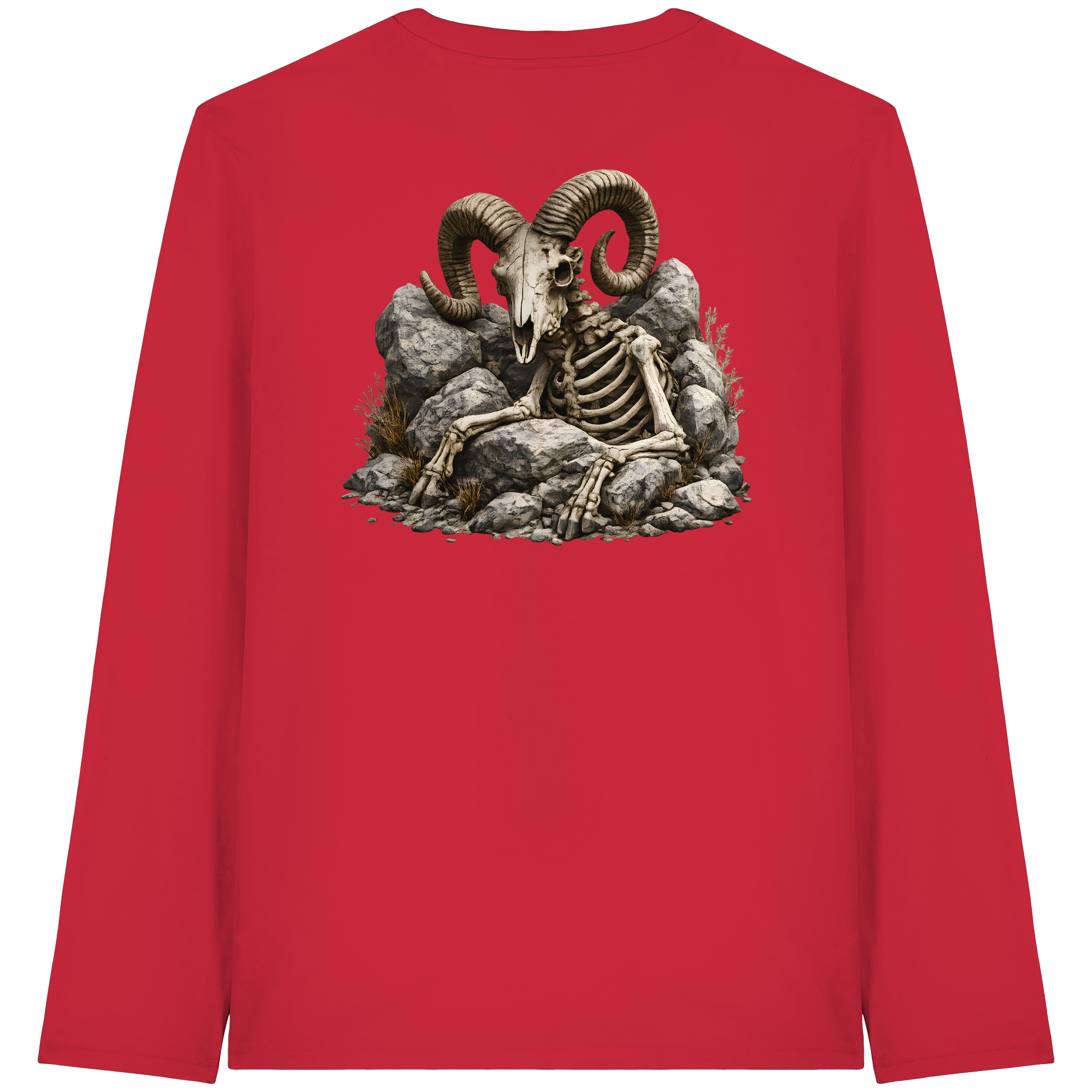 Tiefenblick Skelett Fun - Organic Longsleeve T-Shirt
