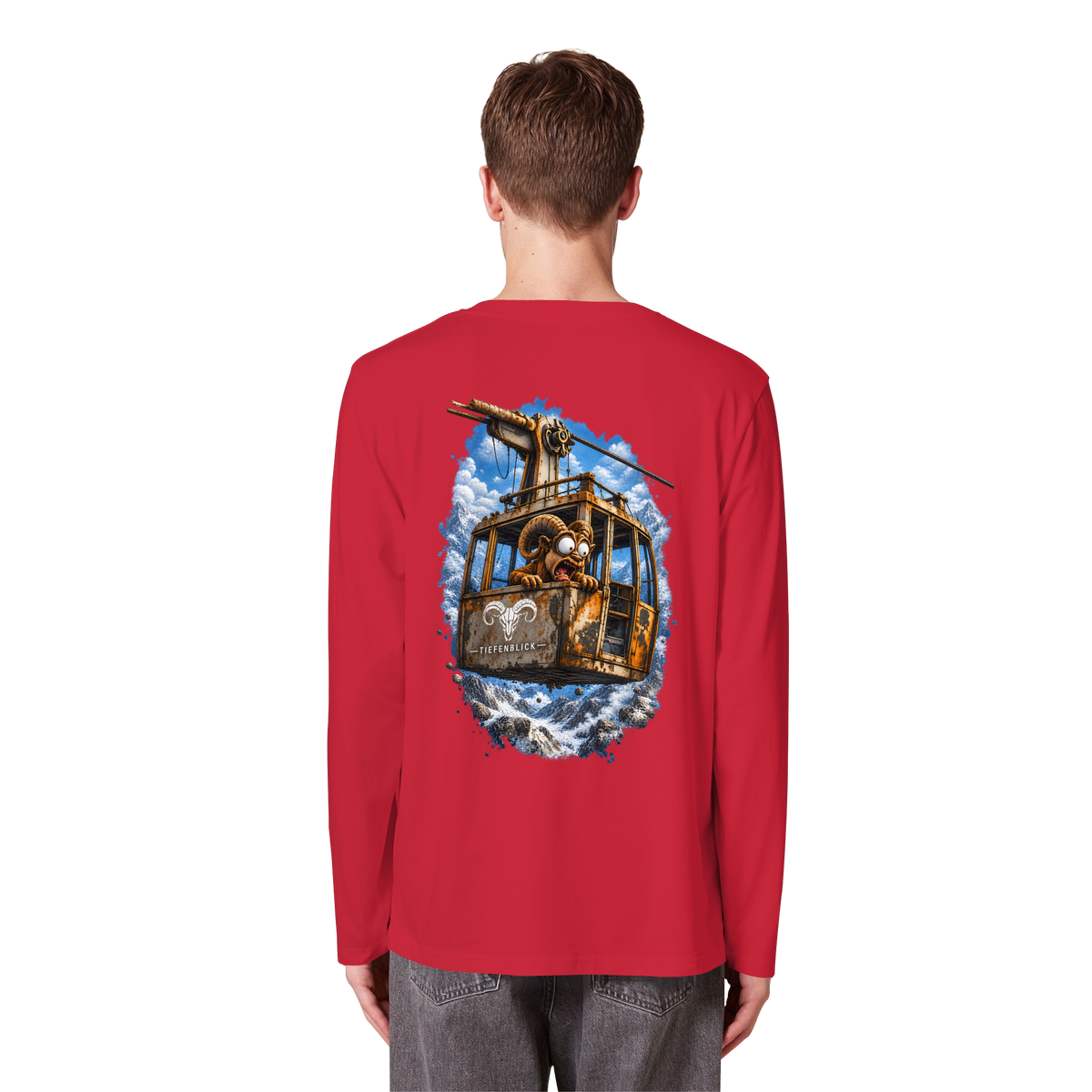 Tiefenblick Adrenalin Gondel Fun - Organic Longsleeve T-Shirt