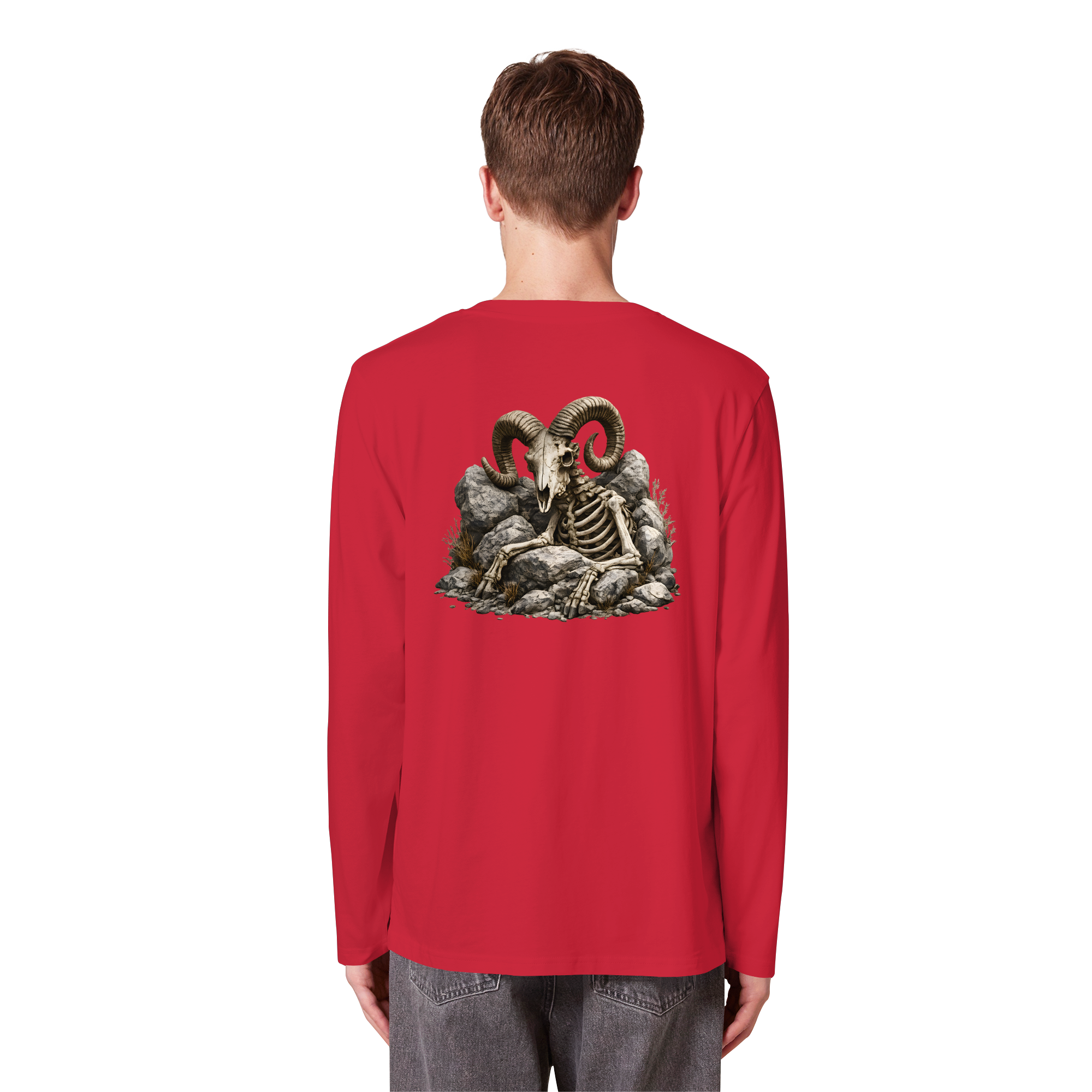 Tiefenblick Skelett Fun - Organic Longsleeve T-Shirt